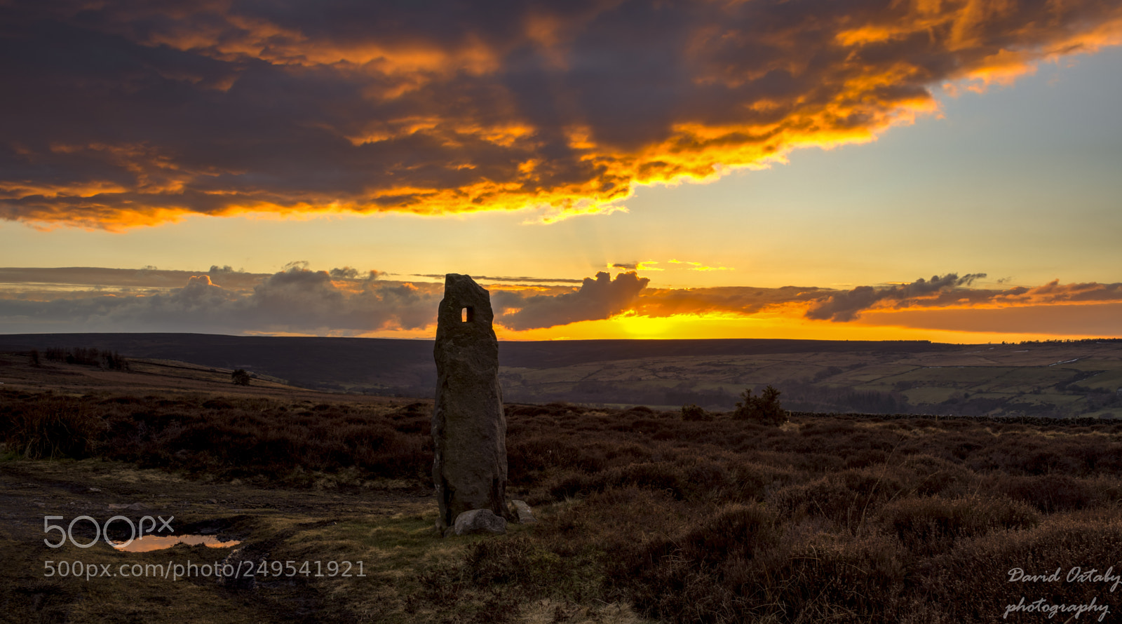 Nikon D7200 sample photo. Sunset over egton moors photography