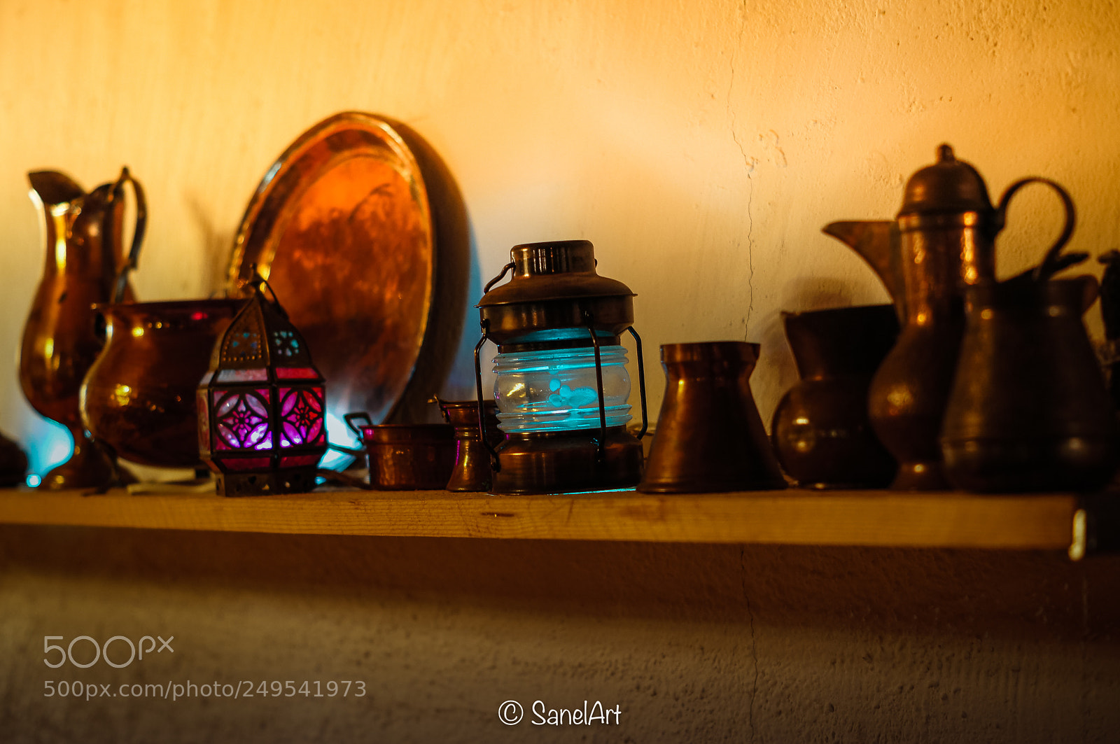 Sony SLT-A35 sample photo. Pottery at night photography