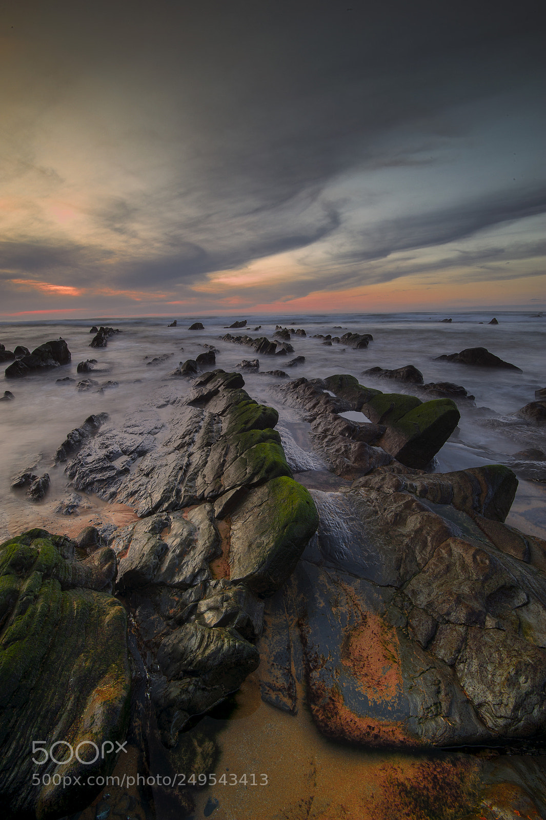 Nikon D700 sample photo. Sunset flysch photography