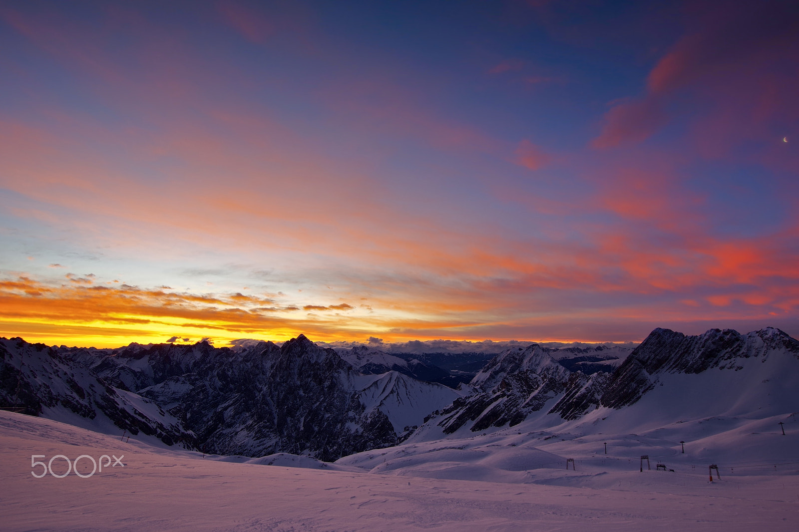 Pentax K-70 sample photo. Stormy foehn sunrise photography