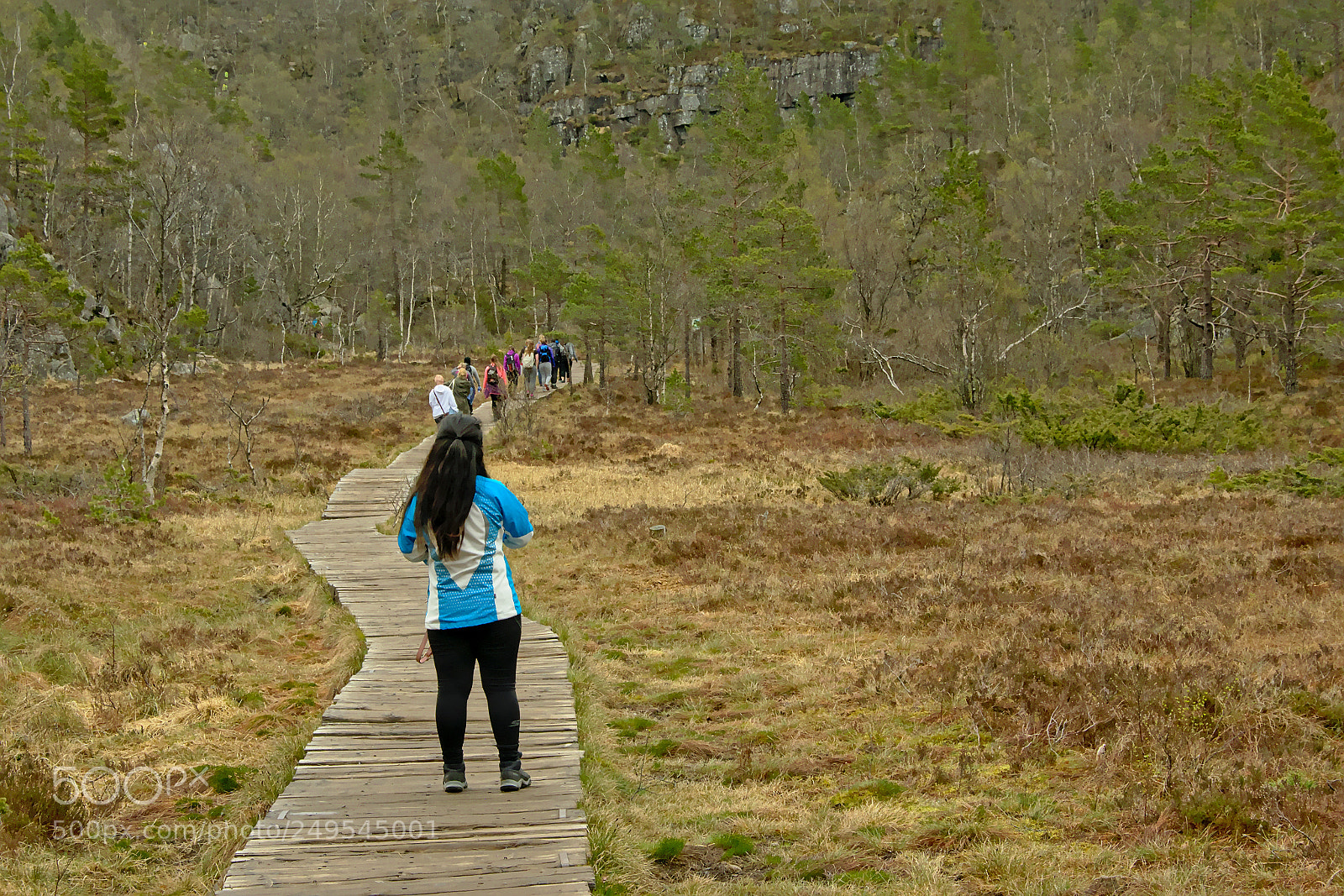 Nikon D5200 sample photo. Hikers on a wooden photography