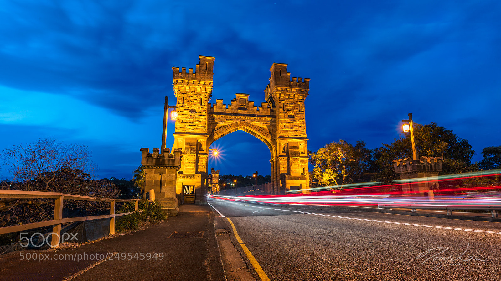 Sony a7R III sample photo. North bridge light trails photography
