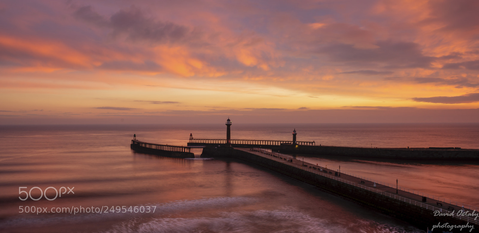 Nikon D7200 sample photo. Red skies over whitby photography