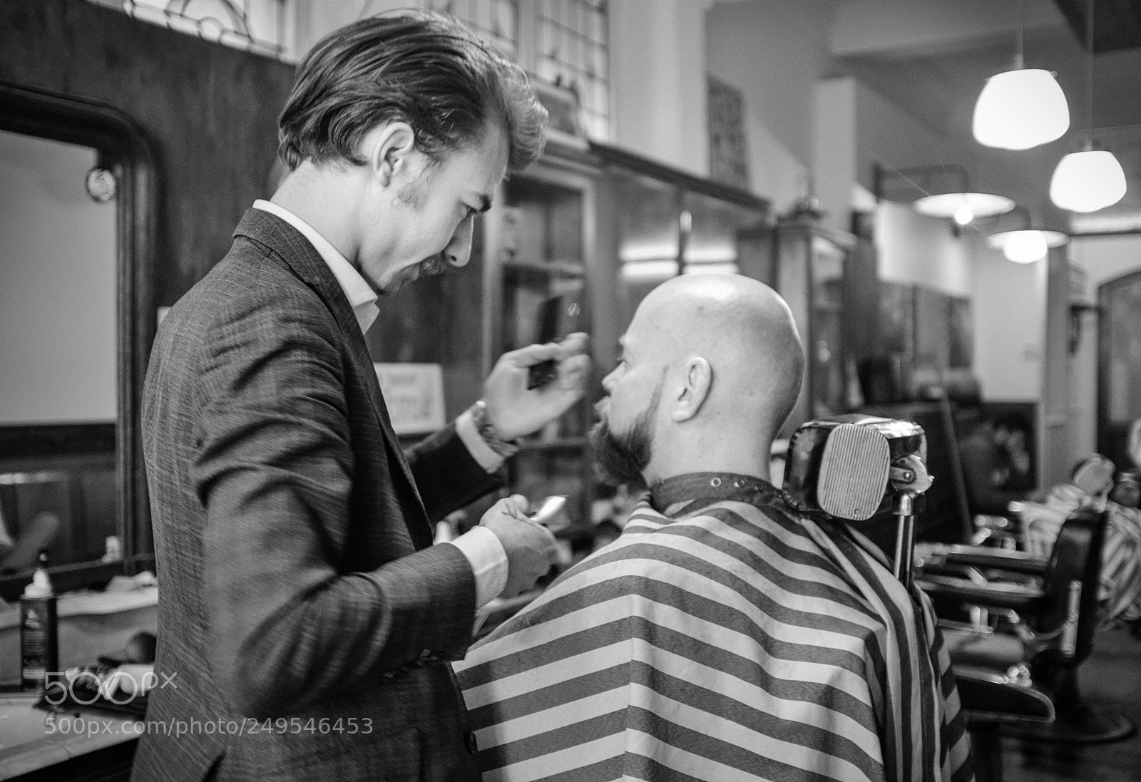 Fujifilm X100F sample photo. The barber photography
