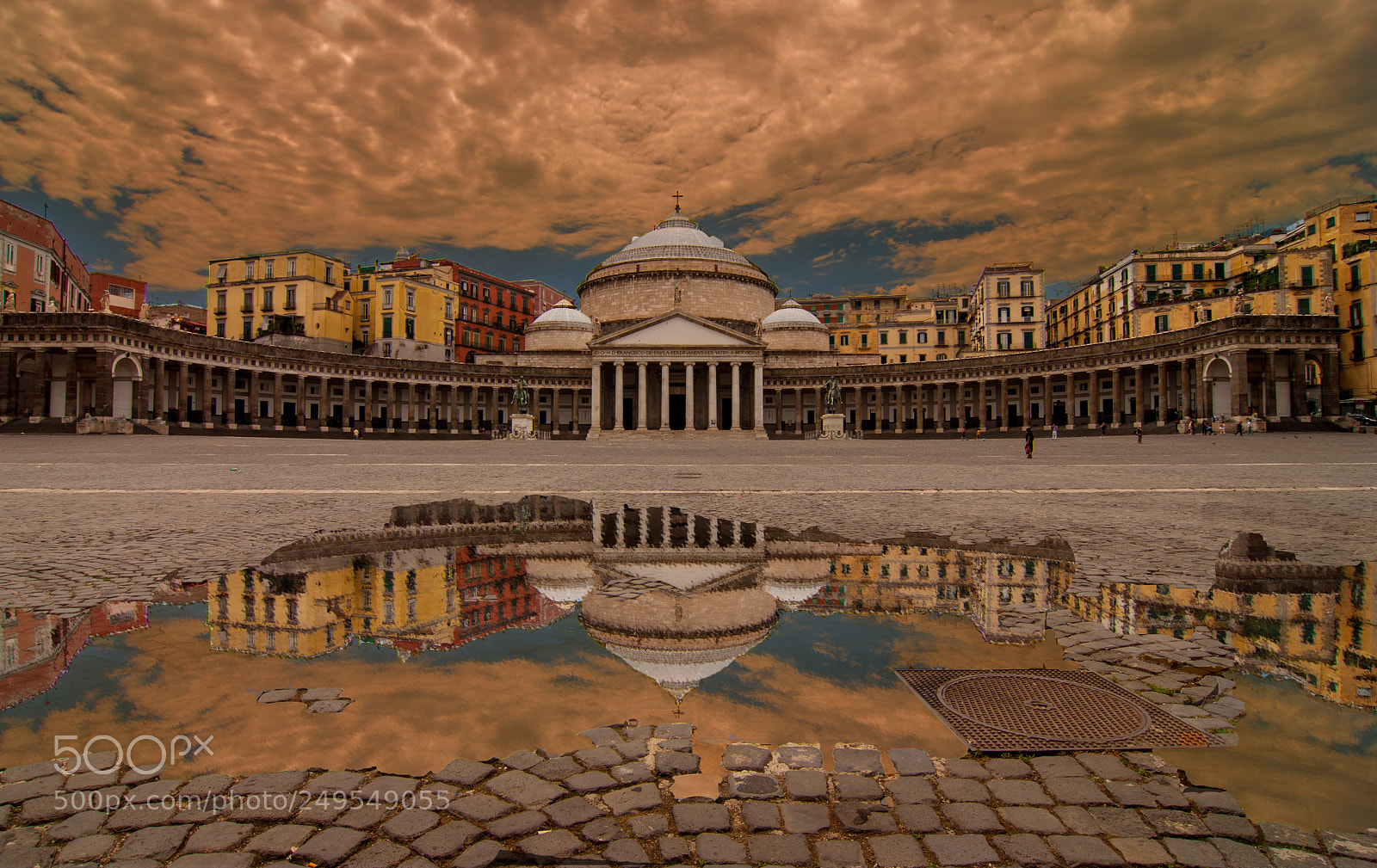 Pentax K20D sample photo. Naples piazza del plebiscito photography
