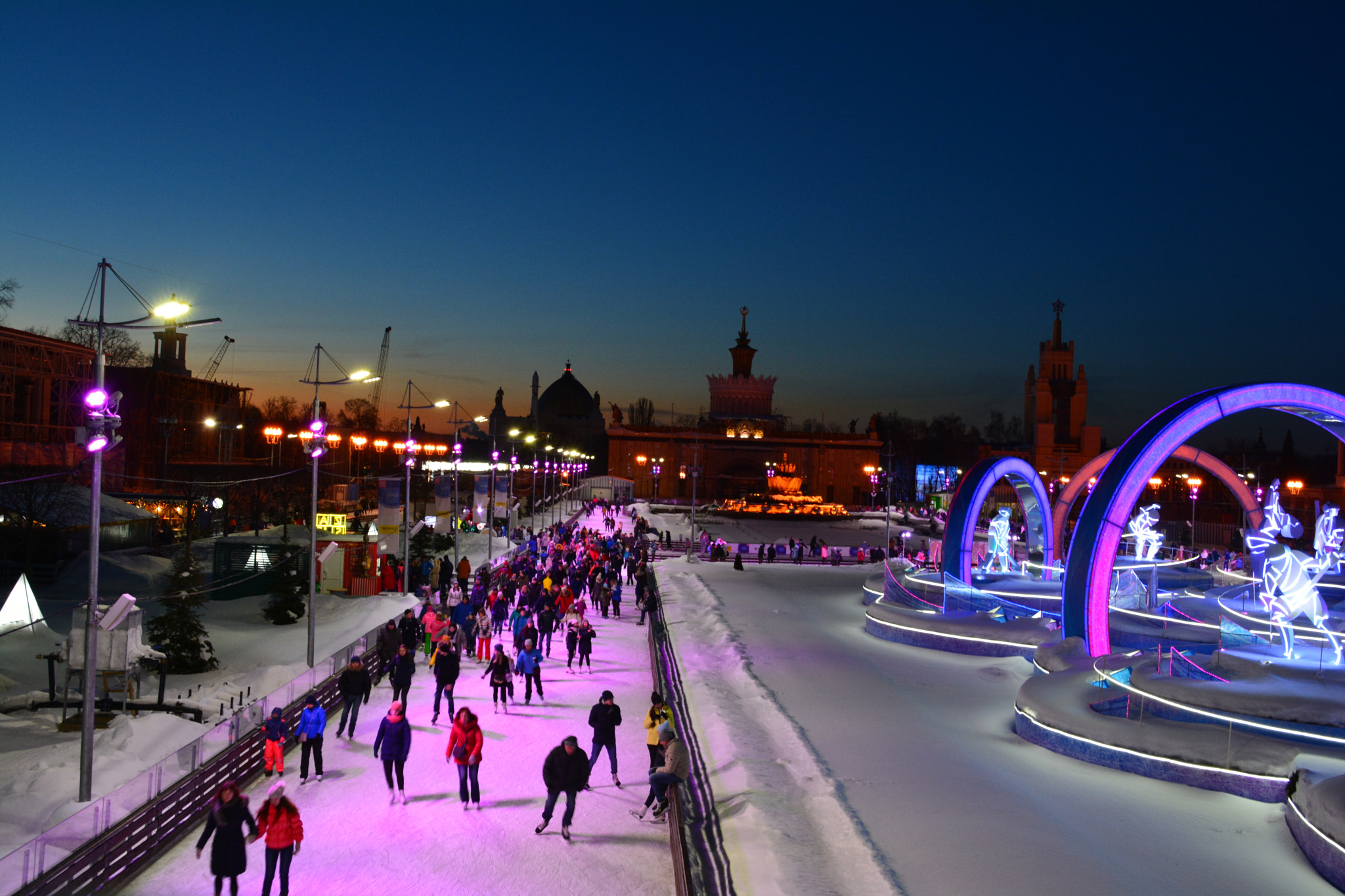 Nikon D5200 sample photo. On a skating rink photography