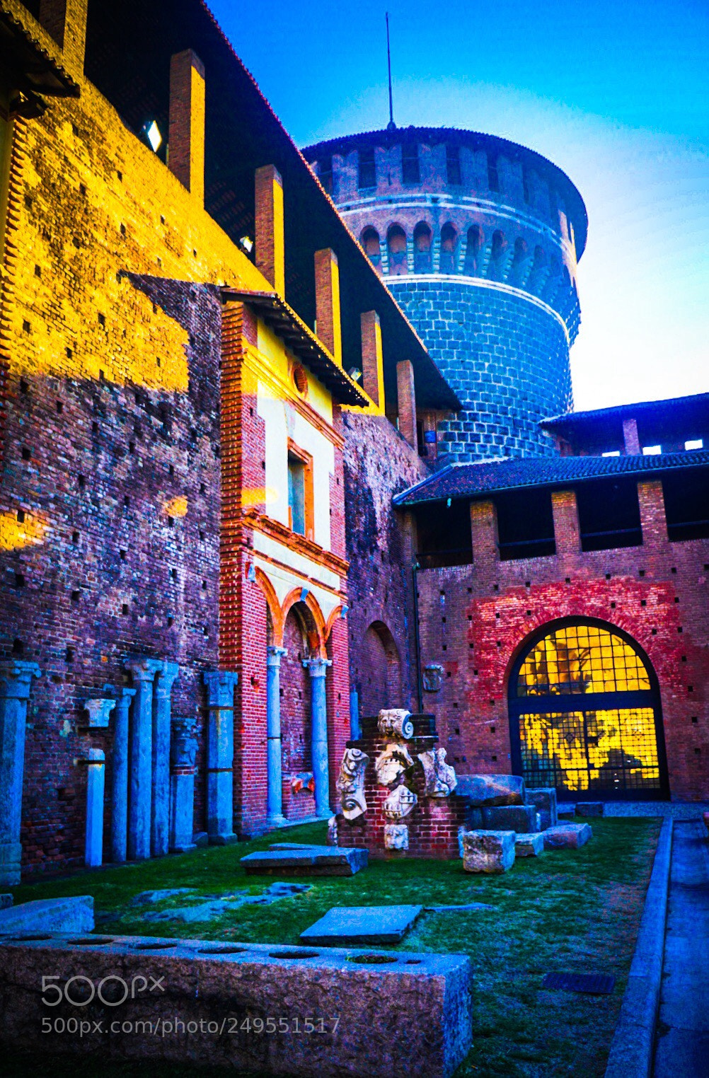 Sony a6000 sample photo. Milan castle photography
