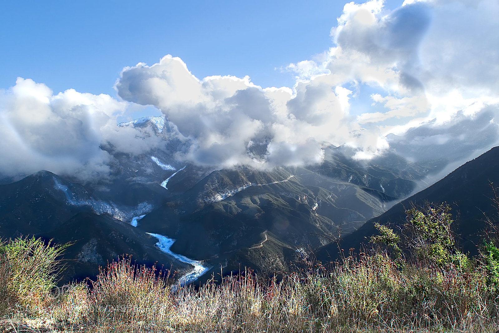Nikon D3300 sample photo. Angeles national park cloudtops photography
