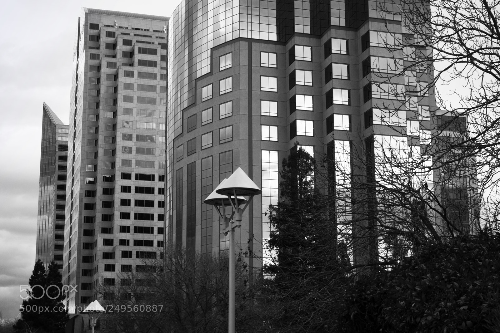 Panasonic Lumix DMC-G5 sample photo. Lumix 520 towers bw photography