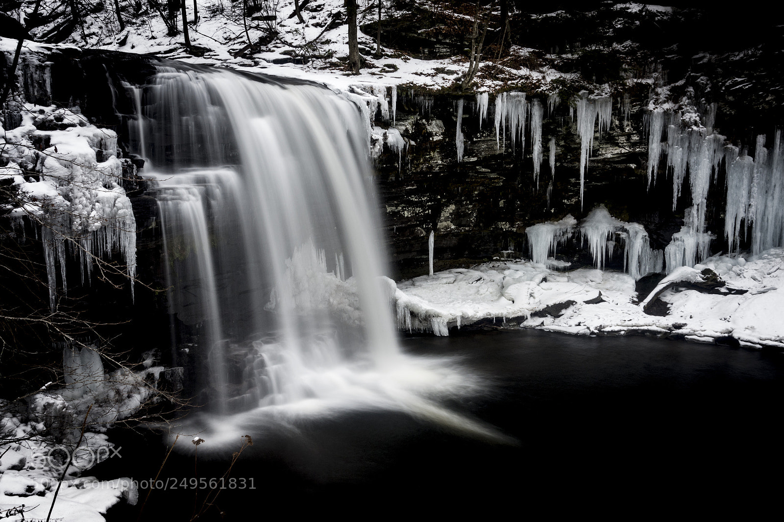 Sony DSC-RX100M5 sample photo. Icy falls photography