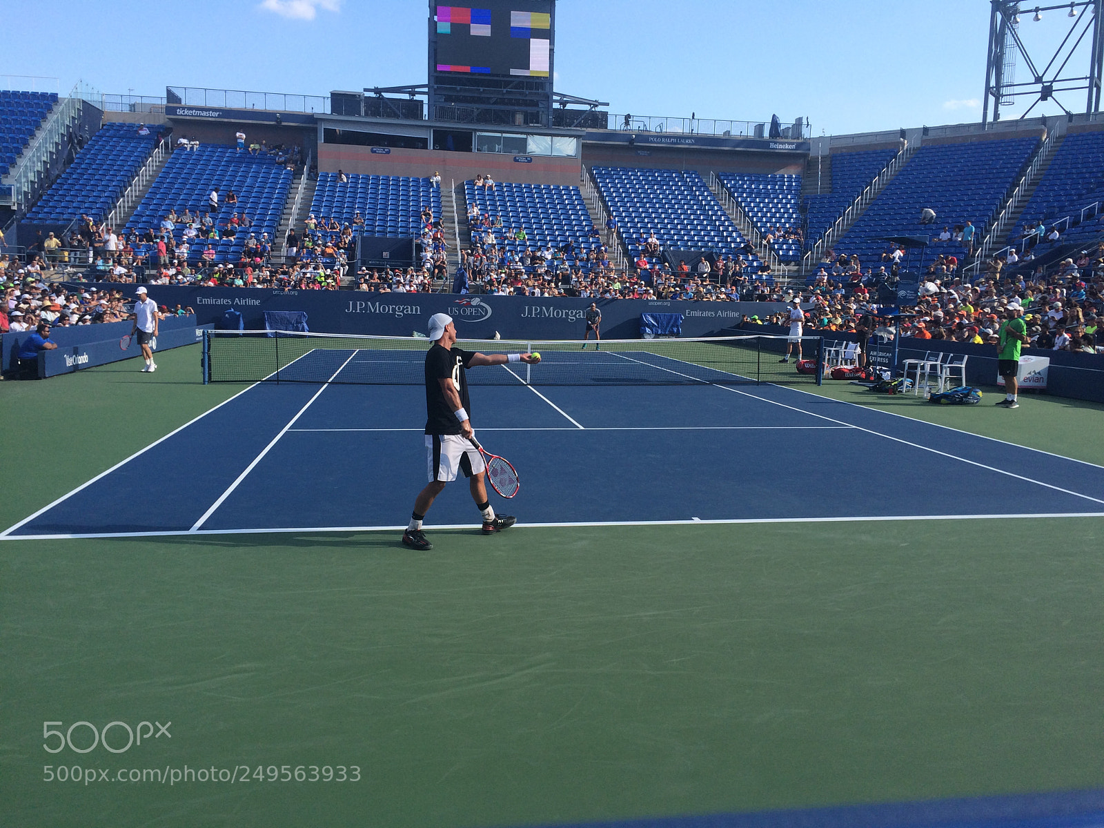 Apple iPhone 5s sample photo. Us open tennis courts photography