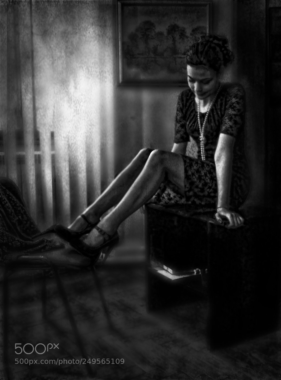Canon EOS 50D sample photo. Dark interior with young photography