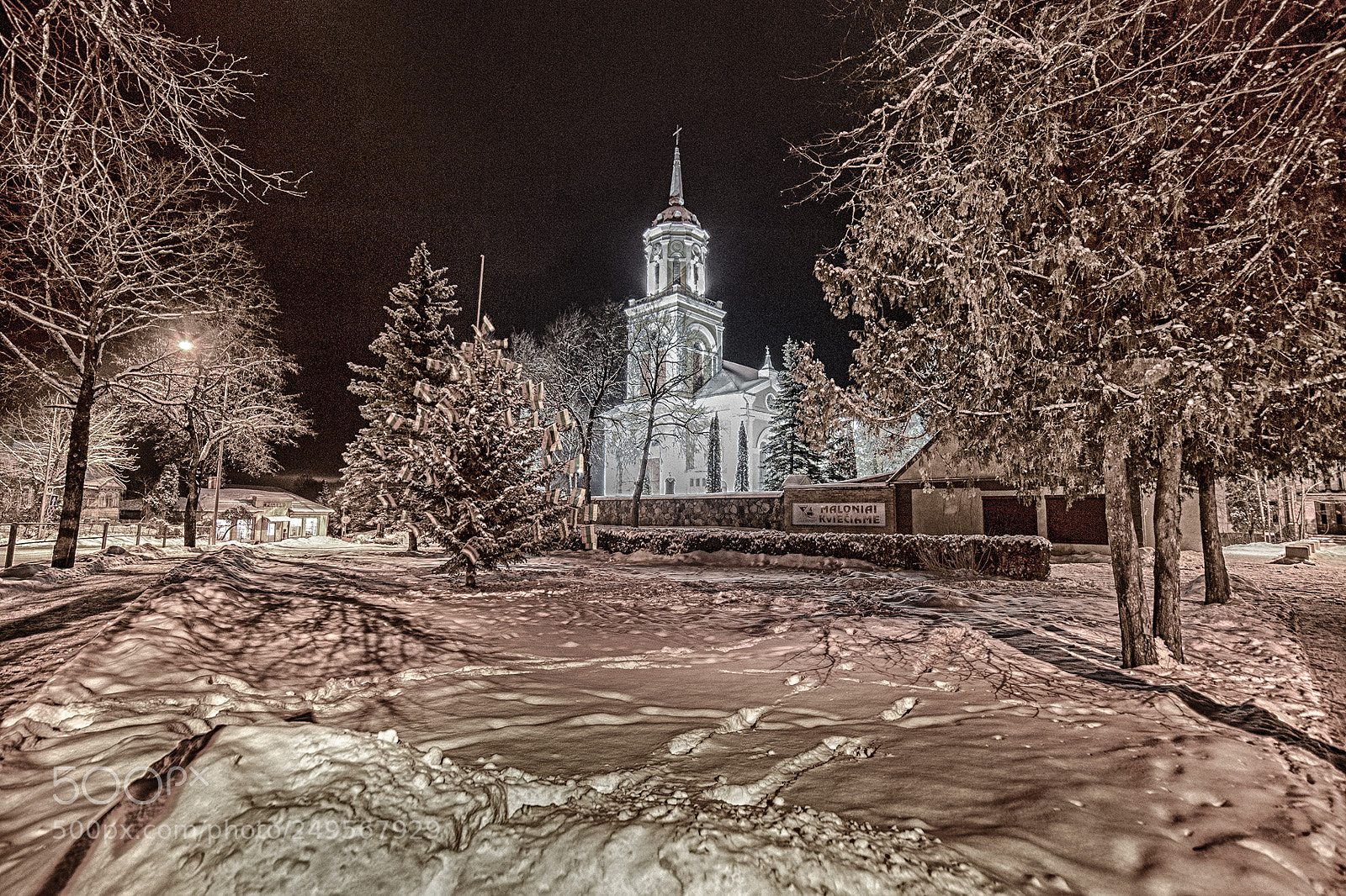 Nikon D3 sample photo. Night in the town photography