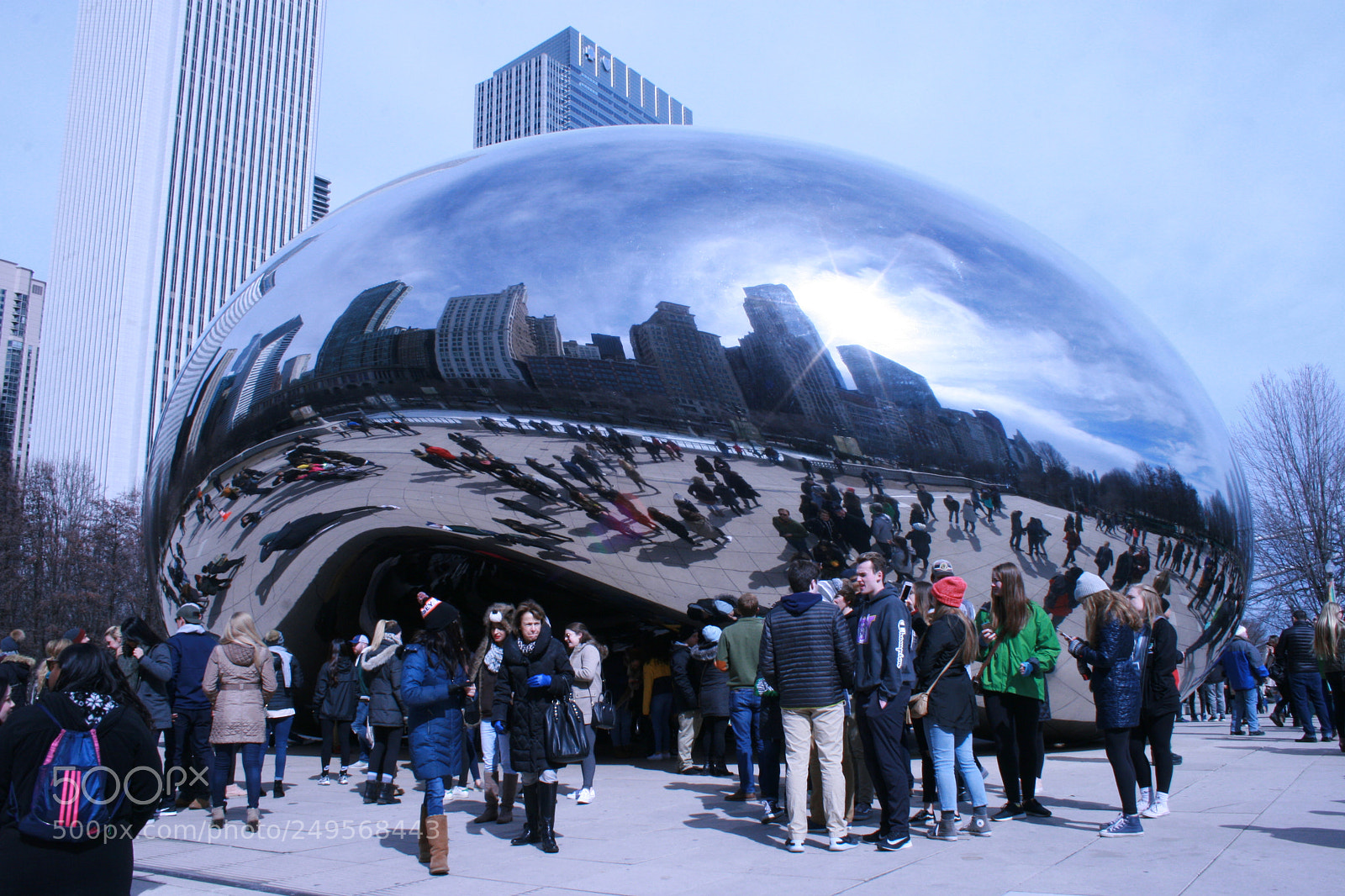 Canon EF-S 18-55mm F3.5-5.6 II sample photo. The bean in chicago photography