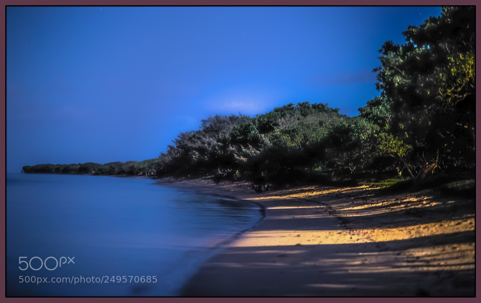 Sony a7S sample photo. Night beach. photography