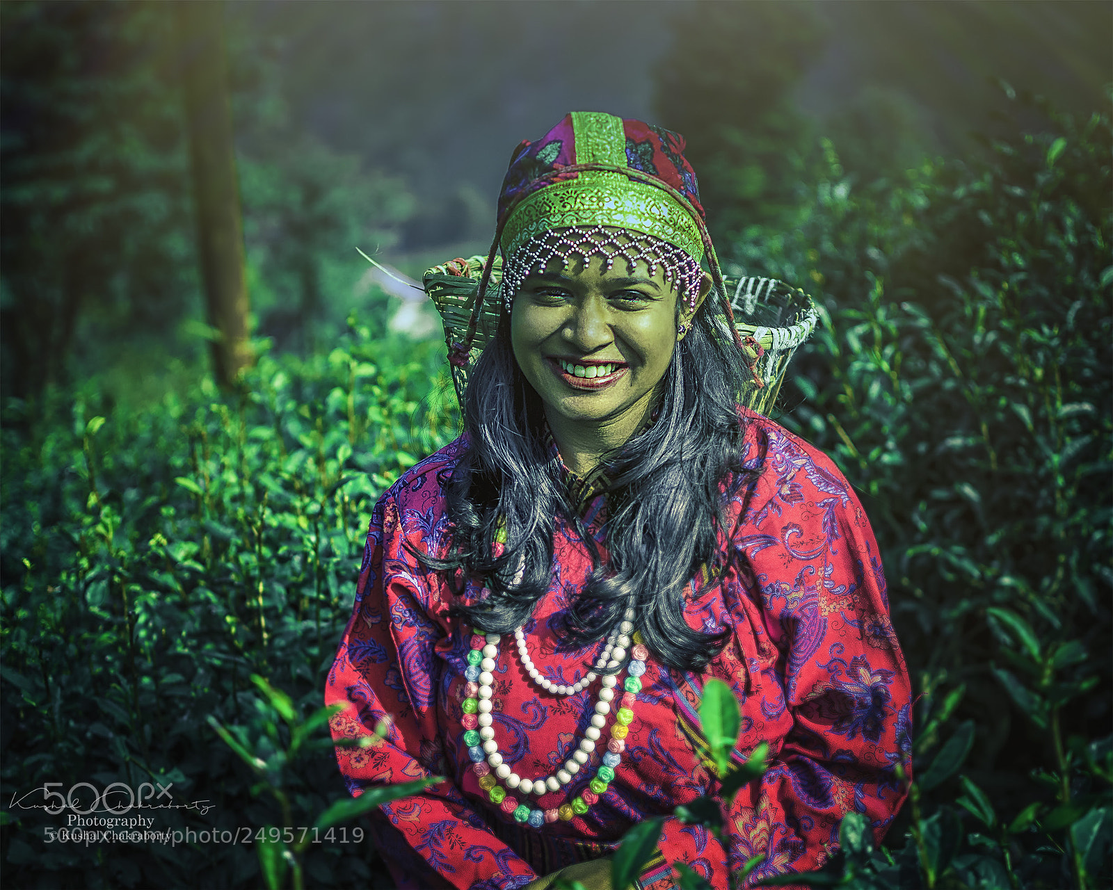 Nikon D3200 sample photo. Tea garden girl.... photography