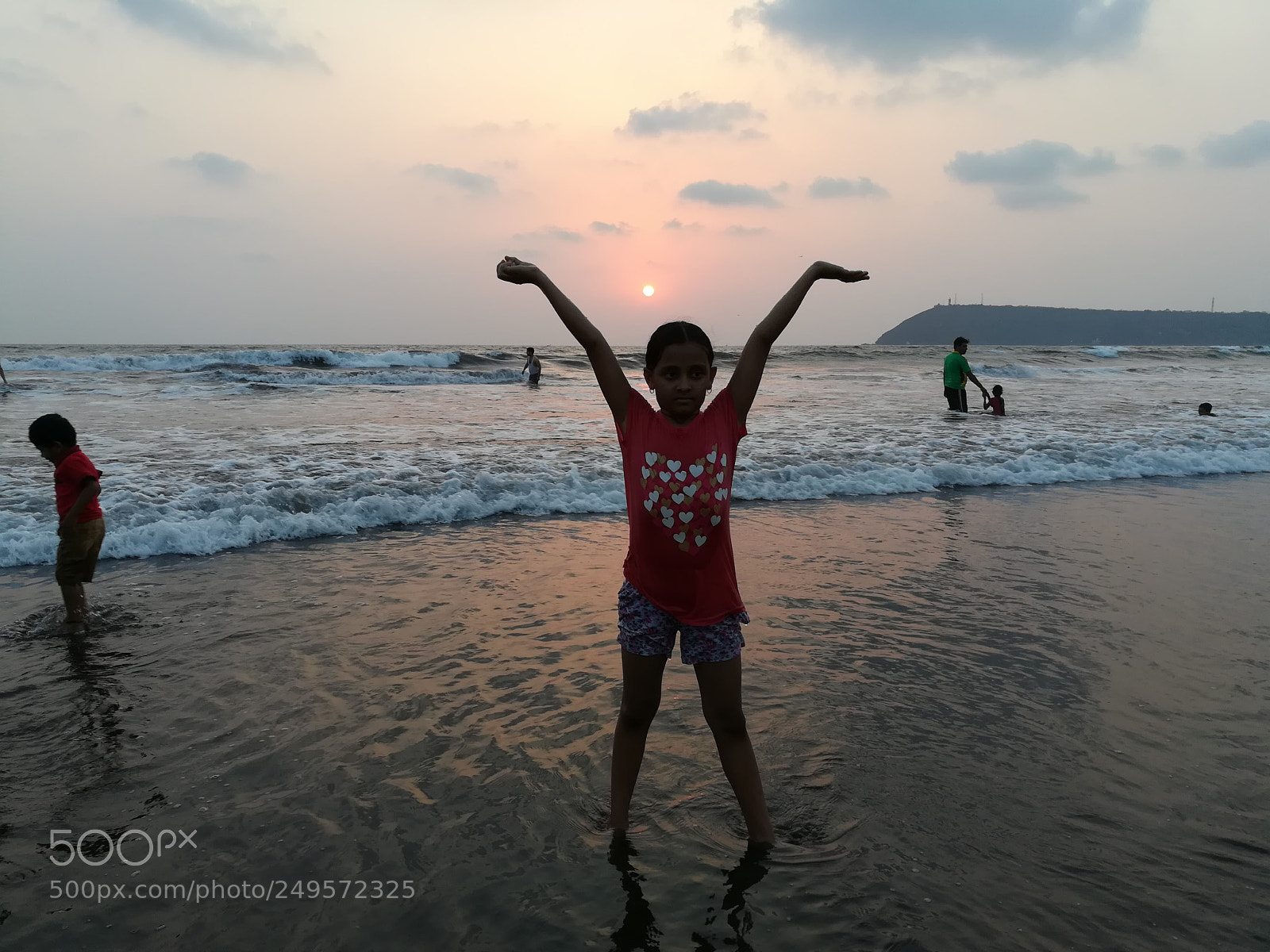 HUAWEI honor 6x sample photo. Sunset beach photography