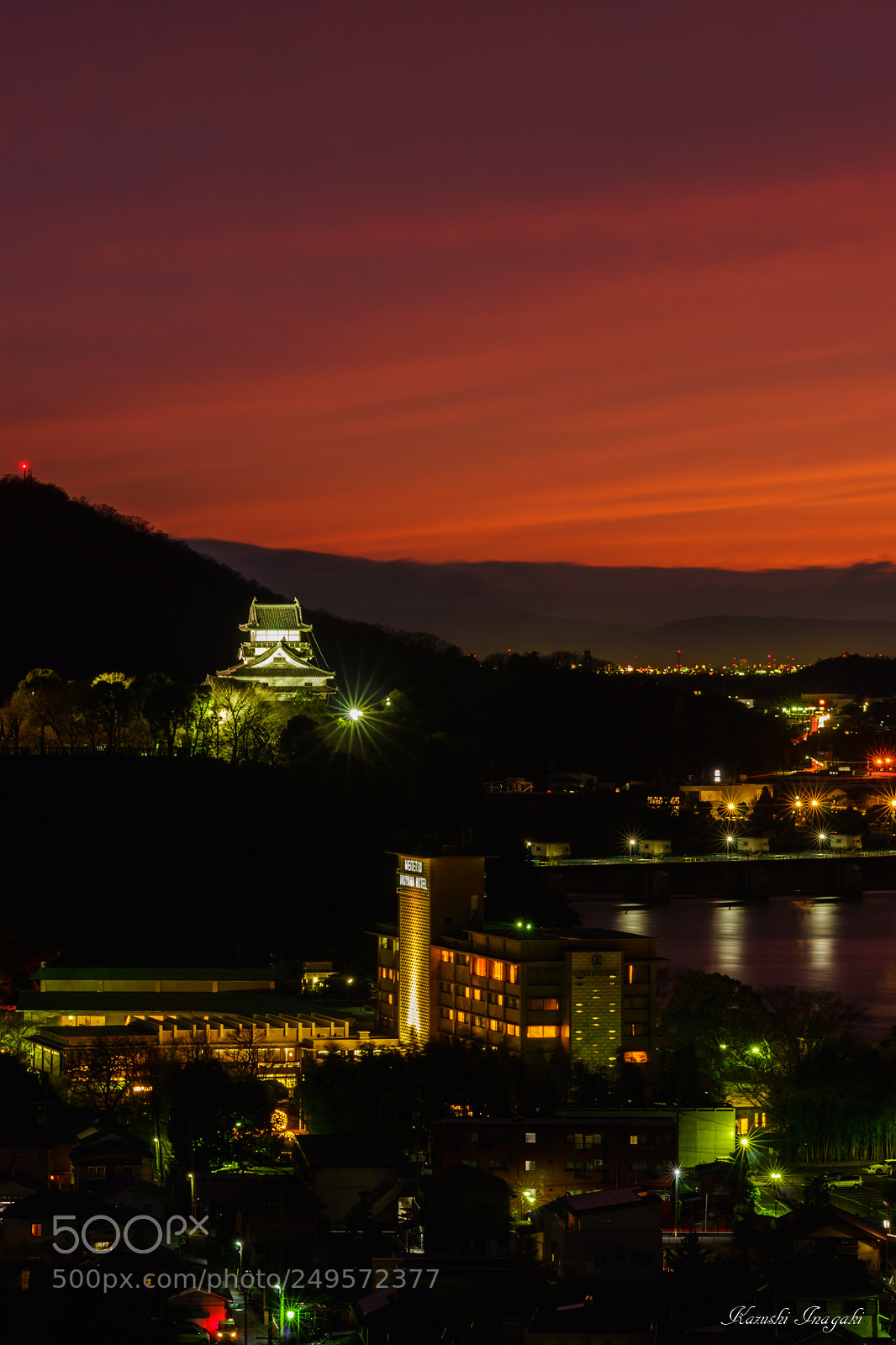 Sony a99 II sample photo. Evening view of inuyama photography