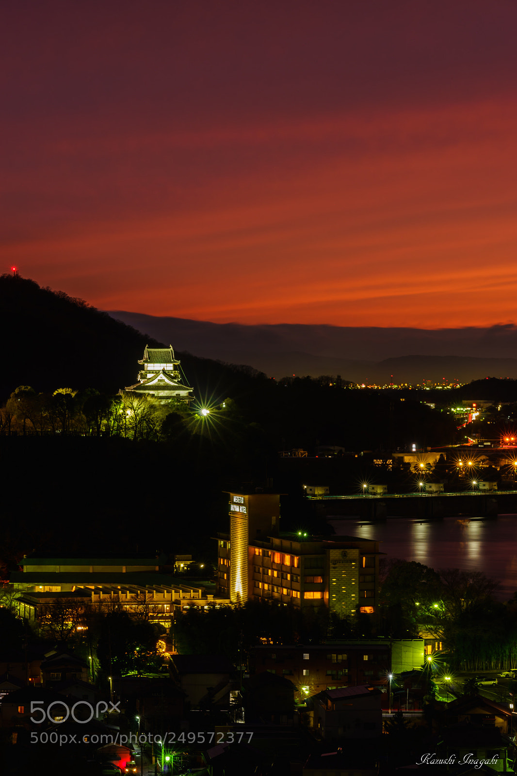Sony SLT-A99V sample photo. Evening view of inuyama photography