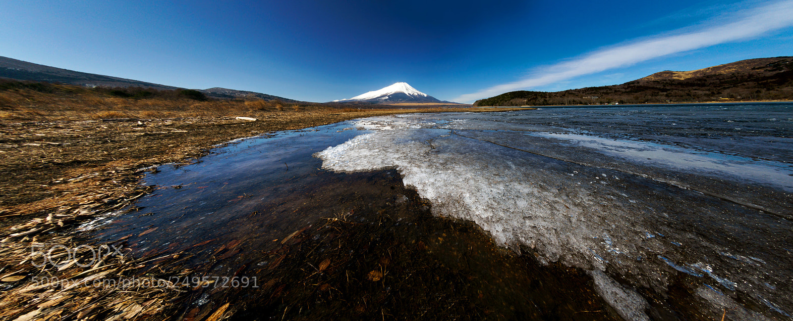 Sony a6300 sample photo. Panorama yamanaka lake. end photography