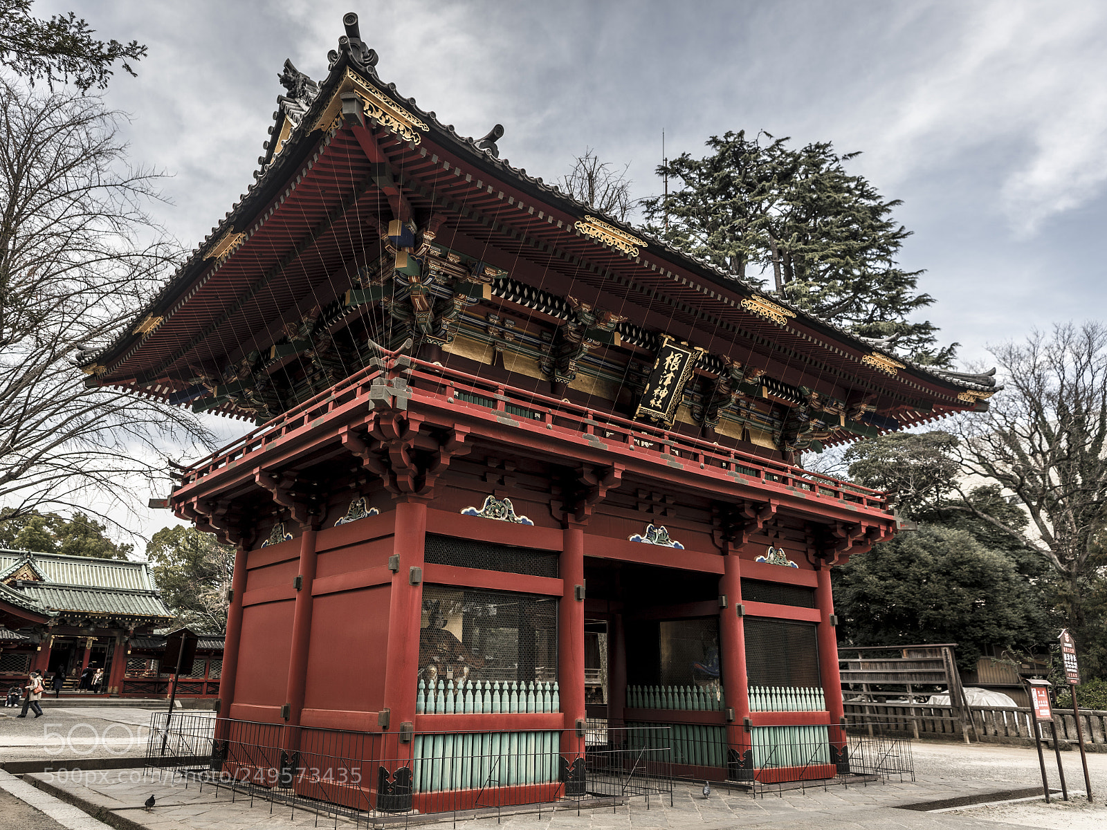 Nikon D5 sample photo. Nezu shrine gate photography