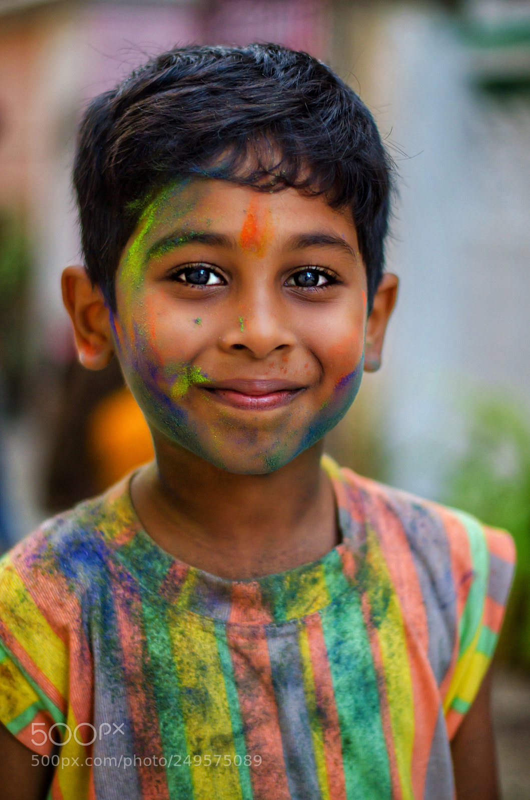 Nikon D5100 sample photo. Holi boy photography