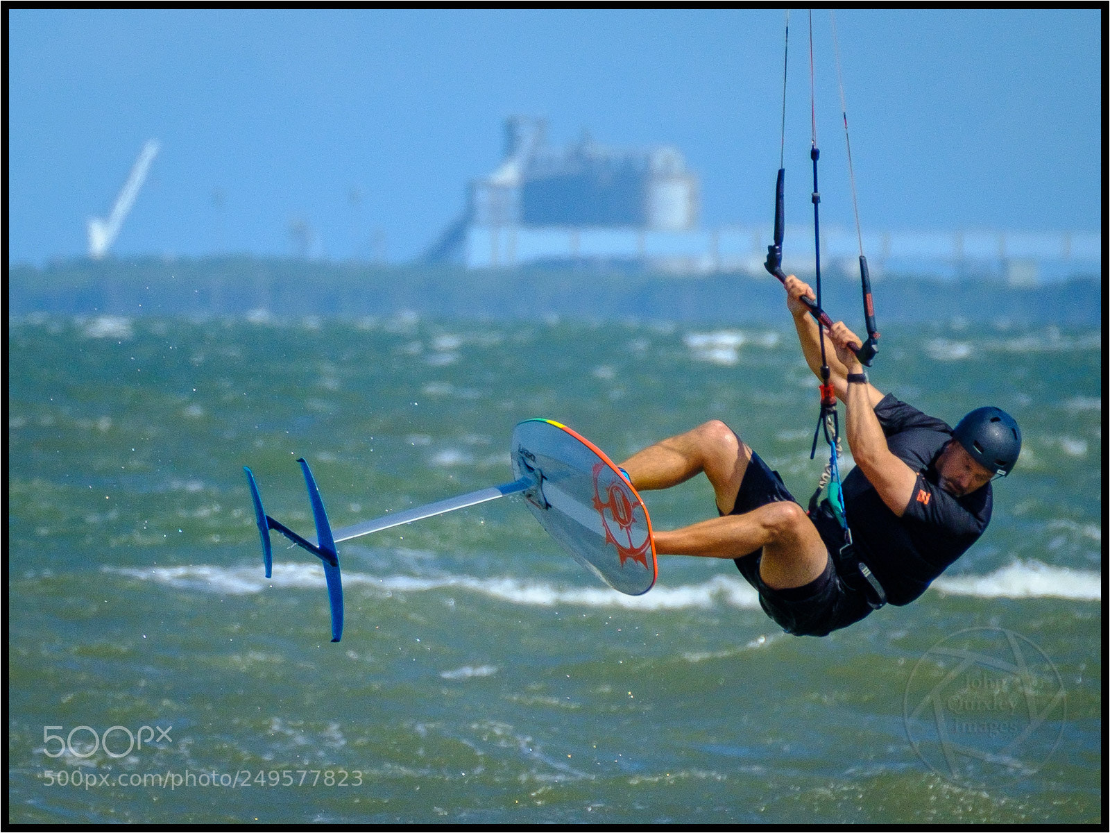 Fujifilm X-T2 sample photo. Brighton kiteboarder photography