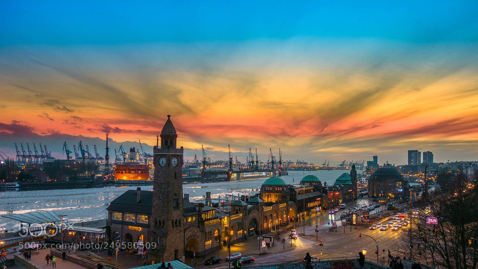Sony Cyber-shot DSC-RX100 sample photo. Hamburg port photography