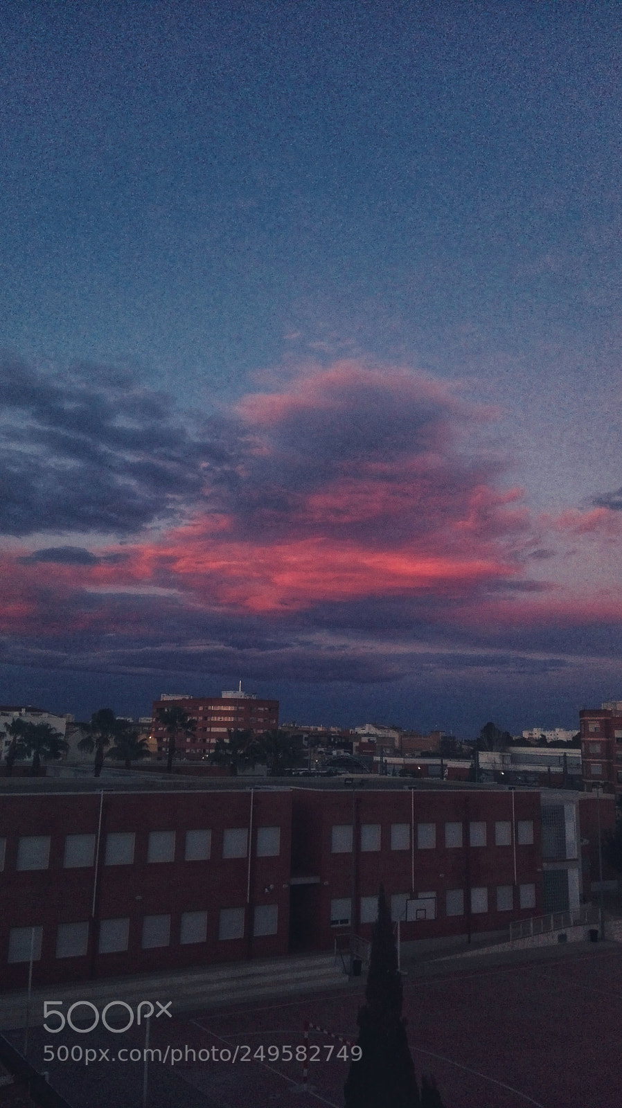 HUAWEI P8 Lite sample photo. Red sky photography