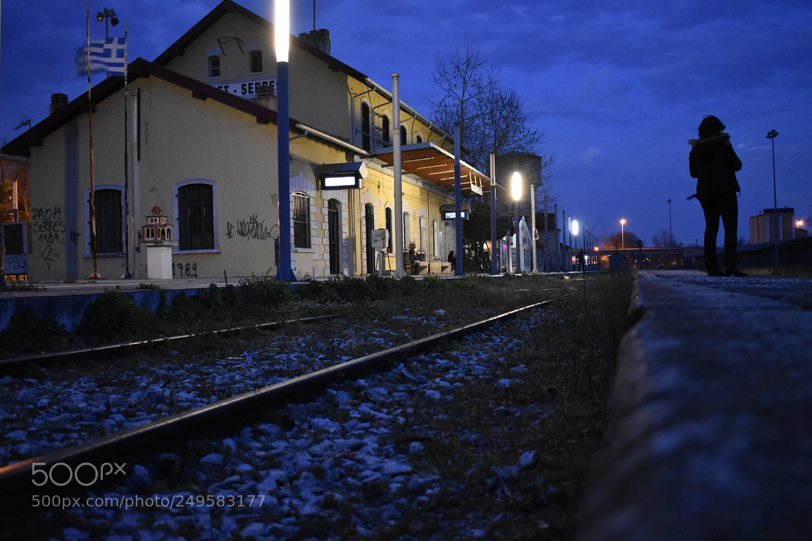 Nikon D3400 sample photo. Waiting for a train photography
