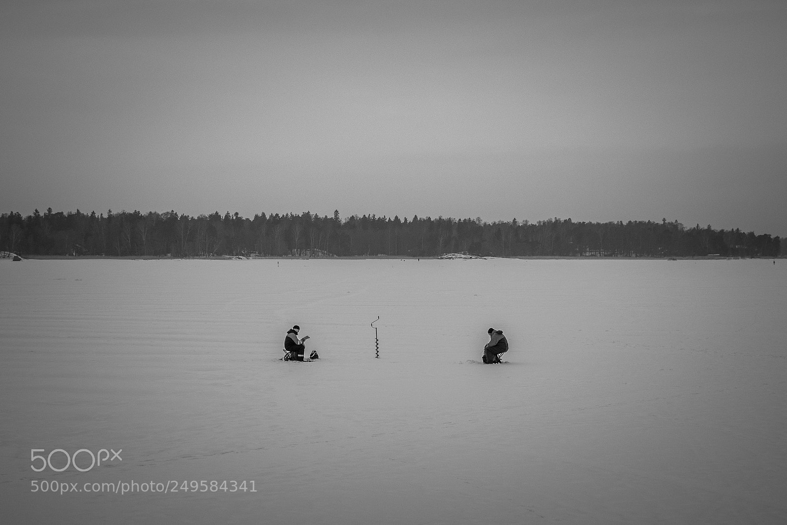 Nikon D5300 sample photo. Ice fishing photography