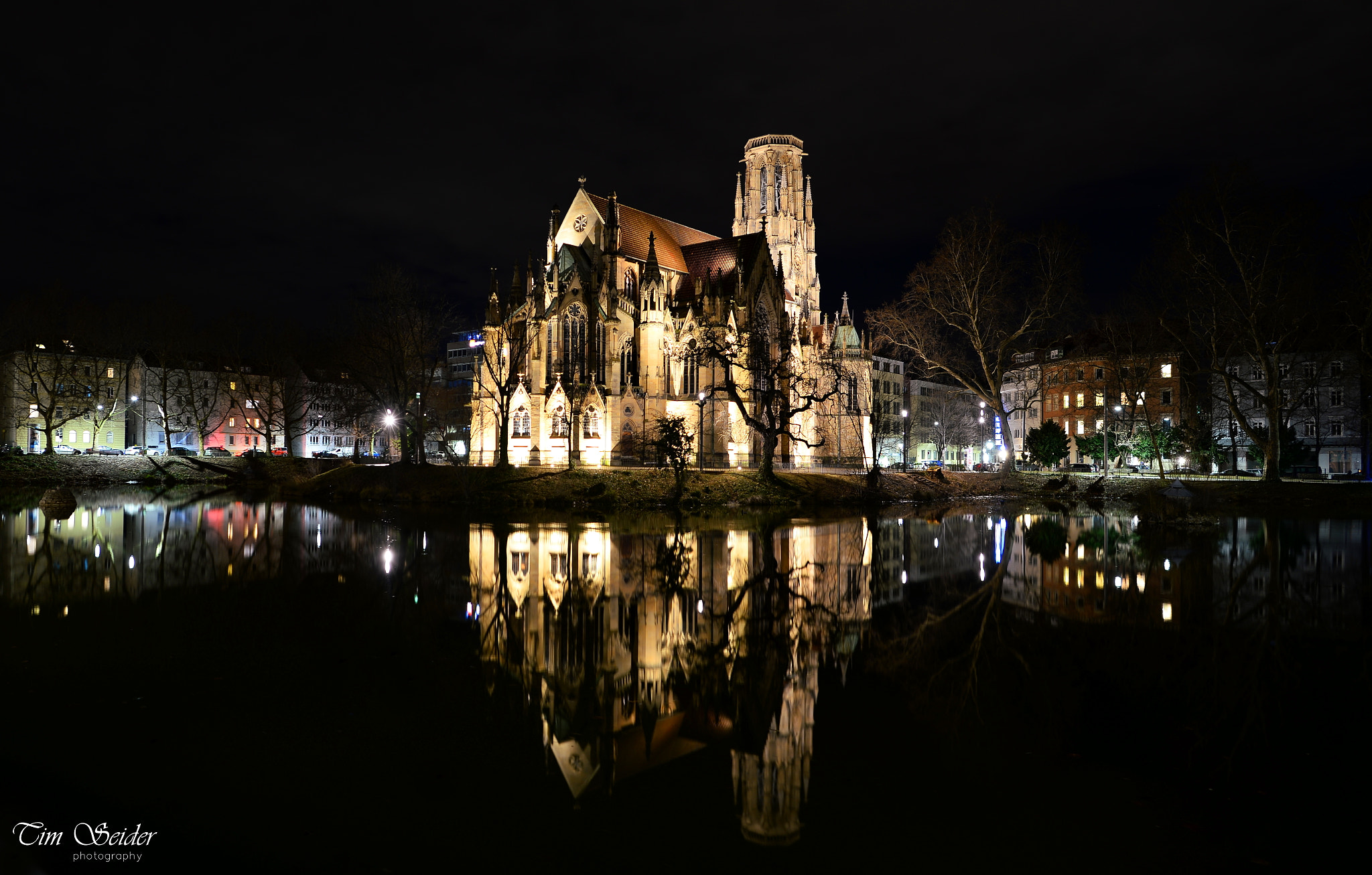 Nikon D610 + Nikon AF-S Nikkor 20mm F1.8G ED sample photo. Johanneskirche am feuersee photography