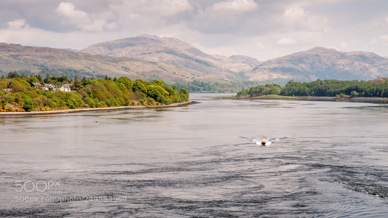 Nikon D90 sample photo. Speed boats on scottish photography