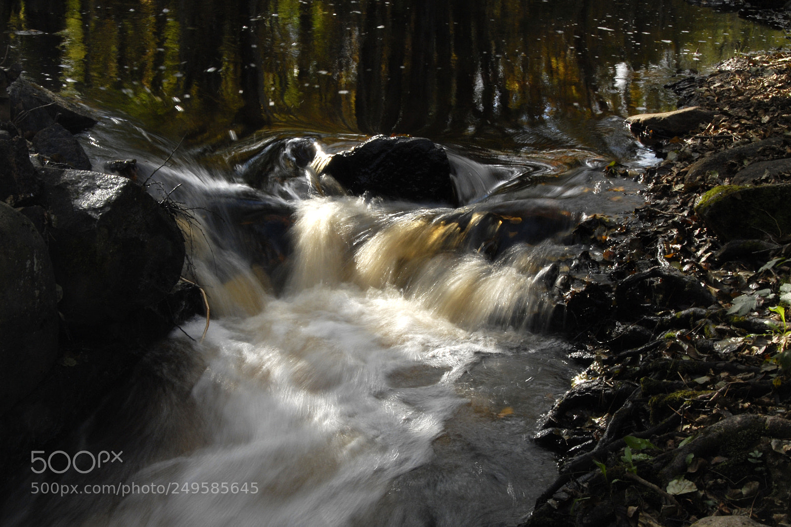 Nikon D200 sample photo. Tumbling water photography