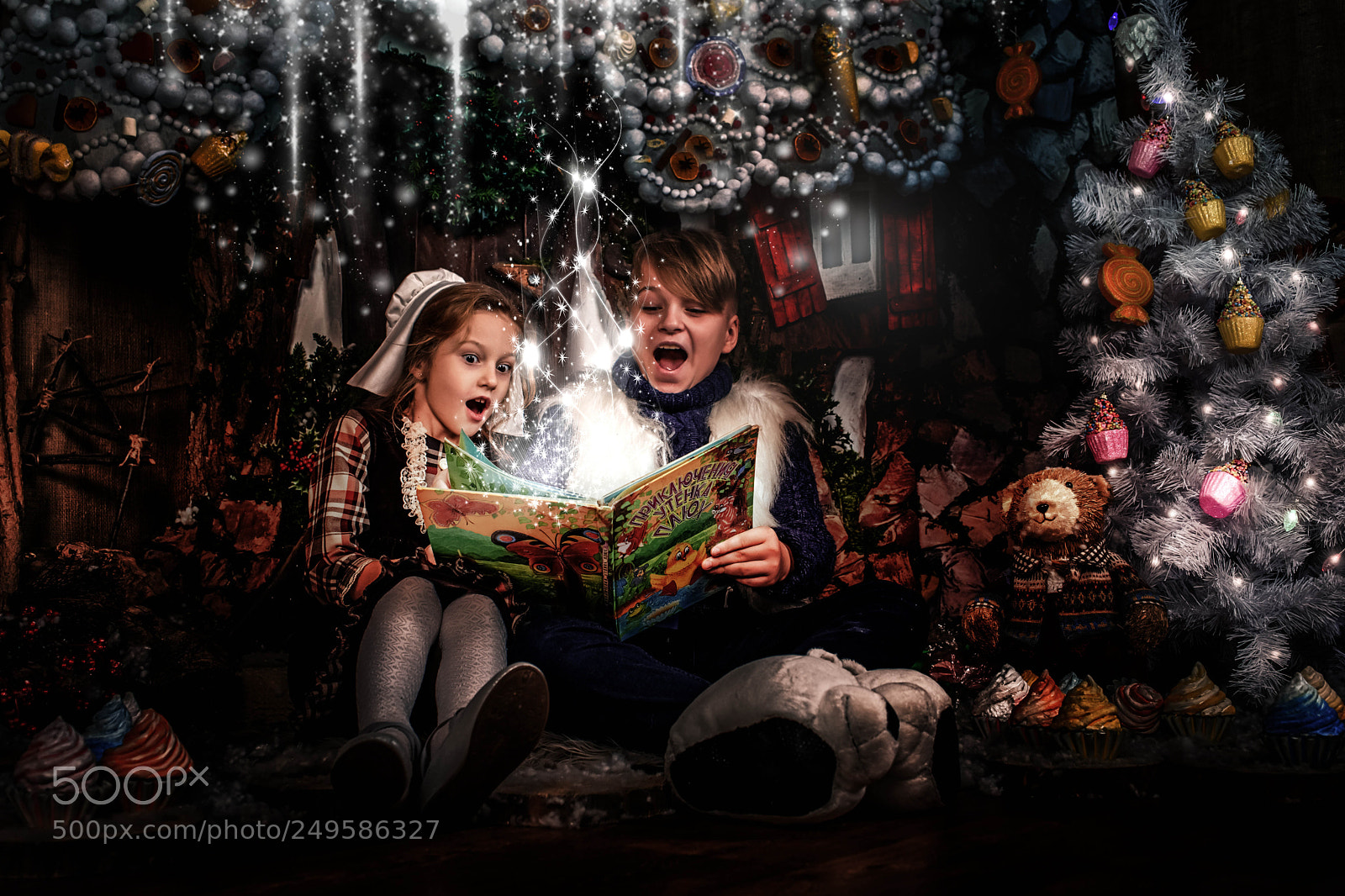 Sony a7 II sample photo. Family near christmas tree. photography
