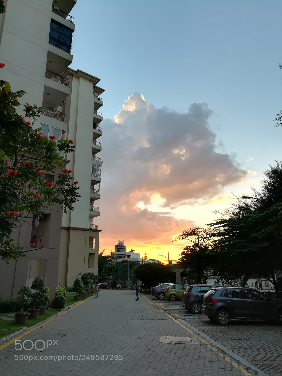 HUAWEI honor 6x sample photo. Sunset from apartment photography