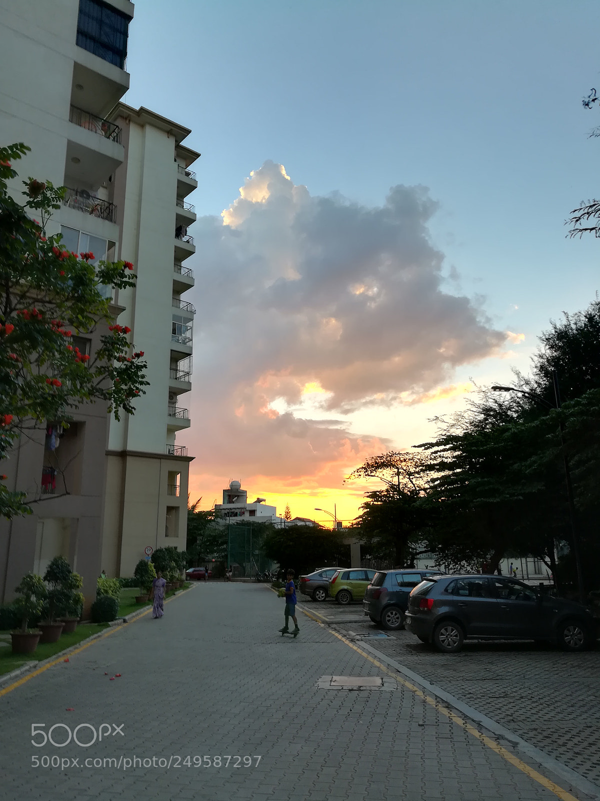 HUAWEI honor 6x sample photo. Sunset from apartment photography