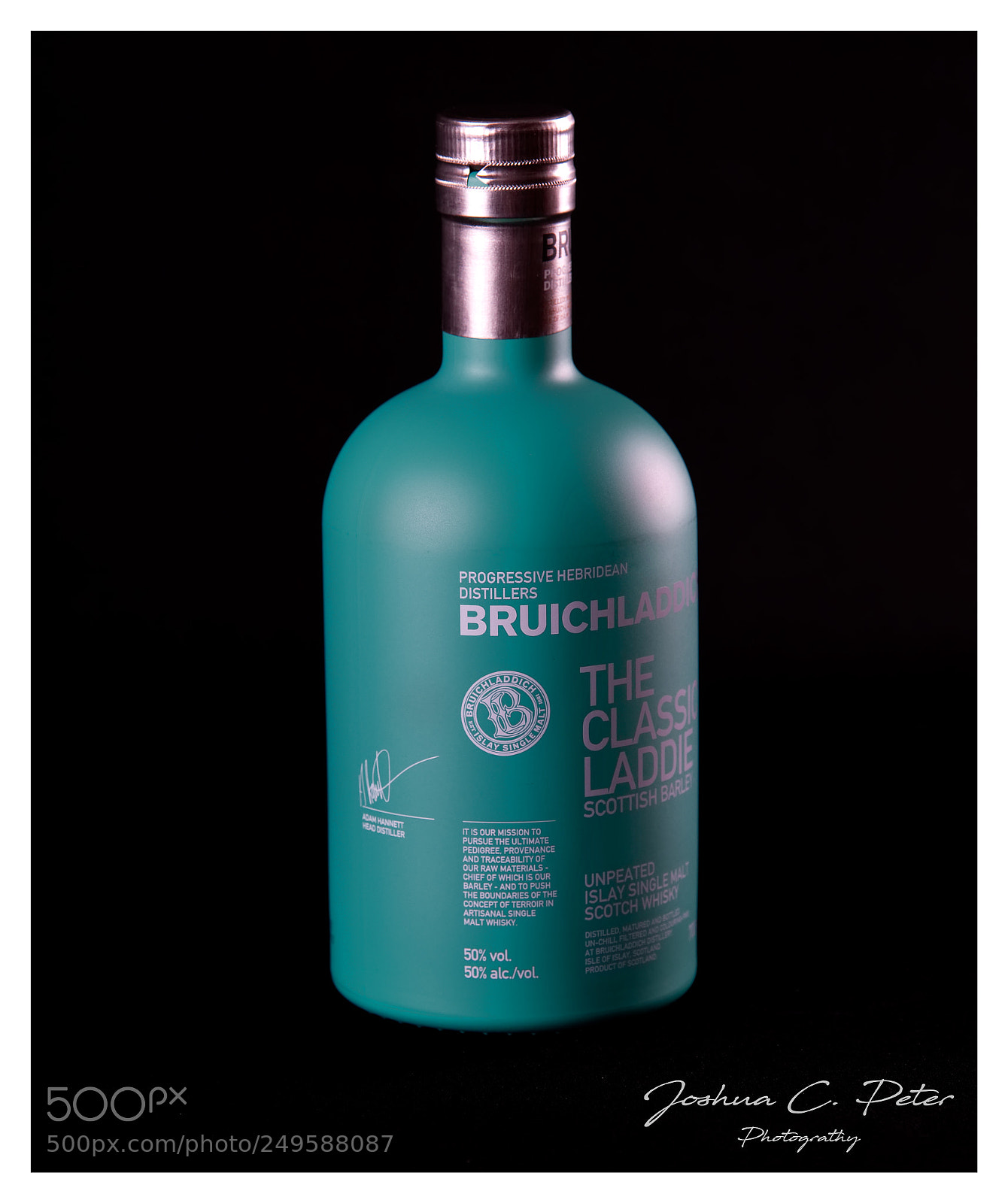 Canon EOS 6D Mark II sample photo. Bruichladdich scotch photography