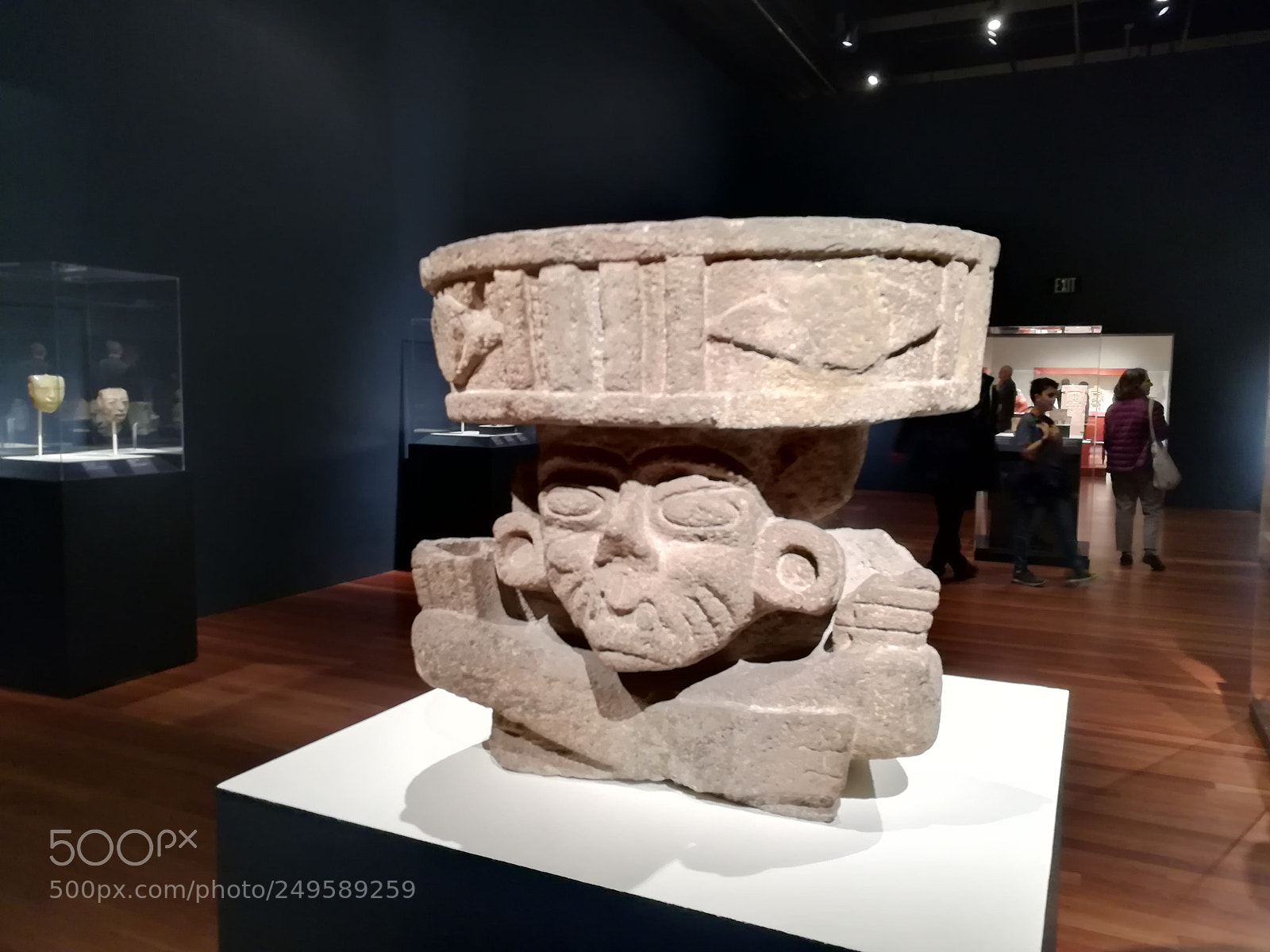 HUAWEI honor 6x sample photo. Mayan sculpture photography