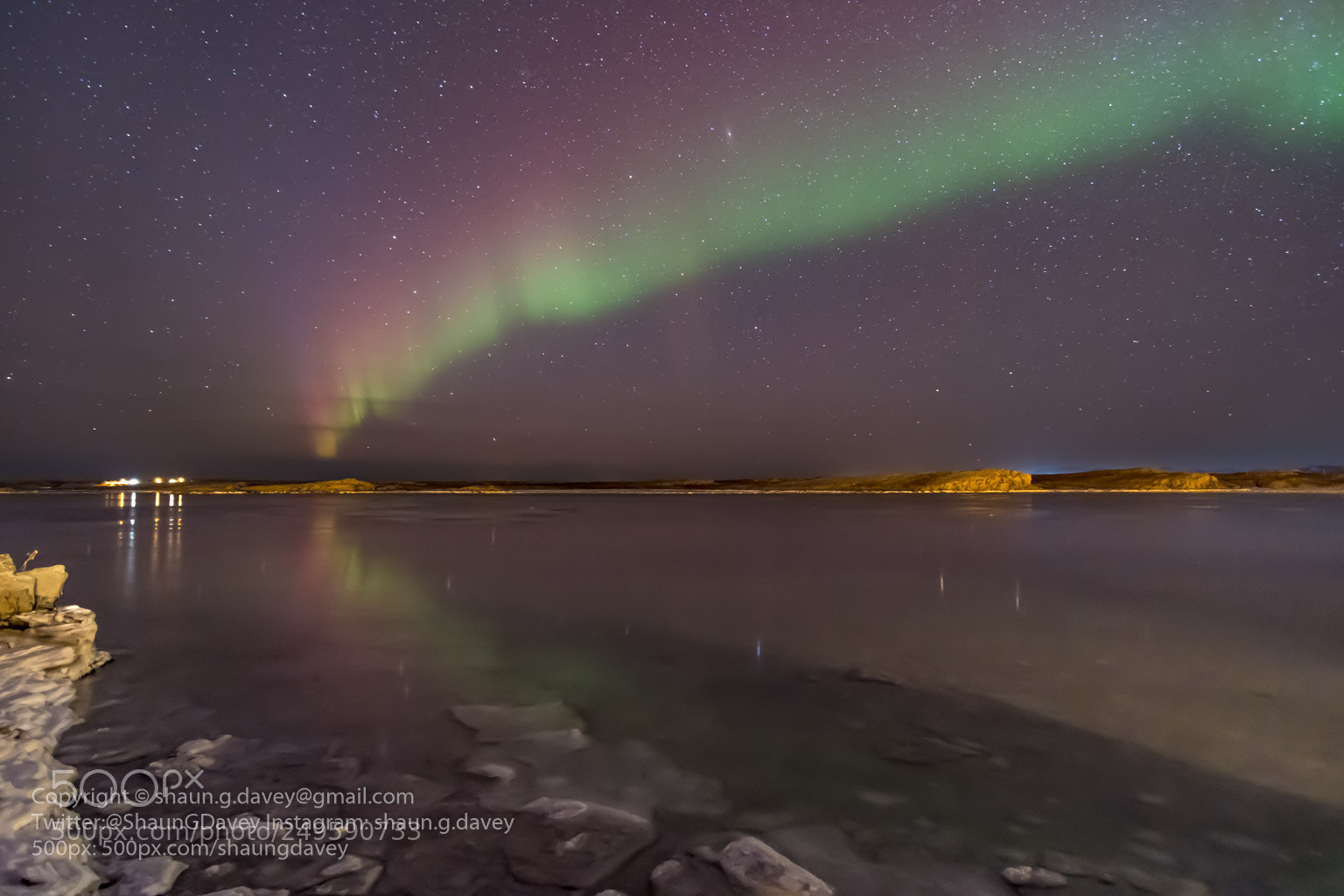 Fujifilm X-T2 sample photo. Aurora borealis reflected in photography