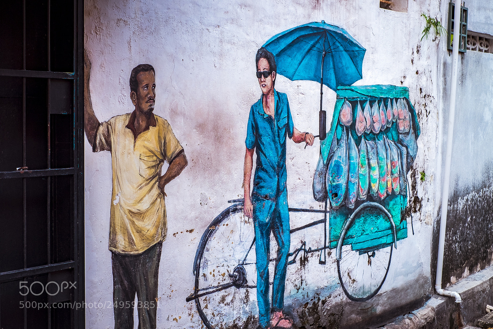 Fujifilm X-T1 sample photo. Street art in penang photography