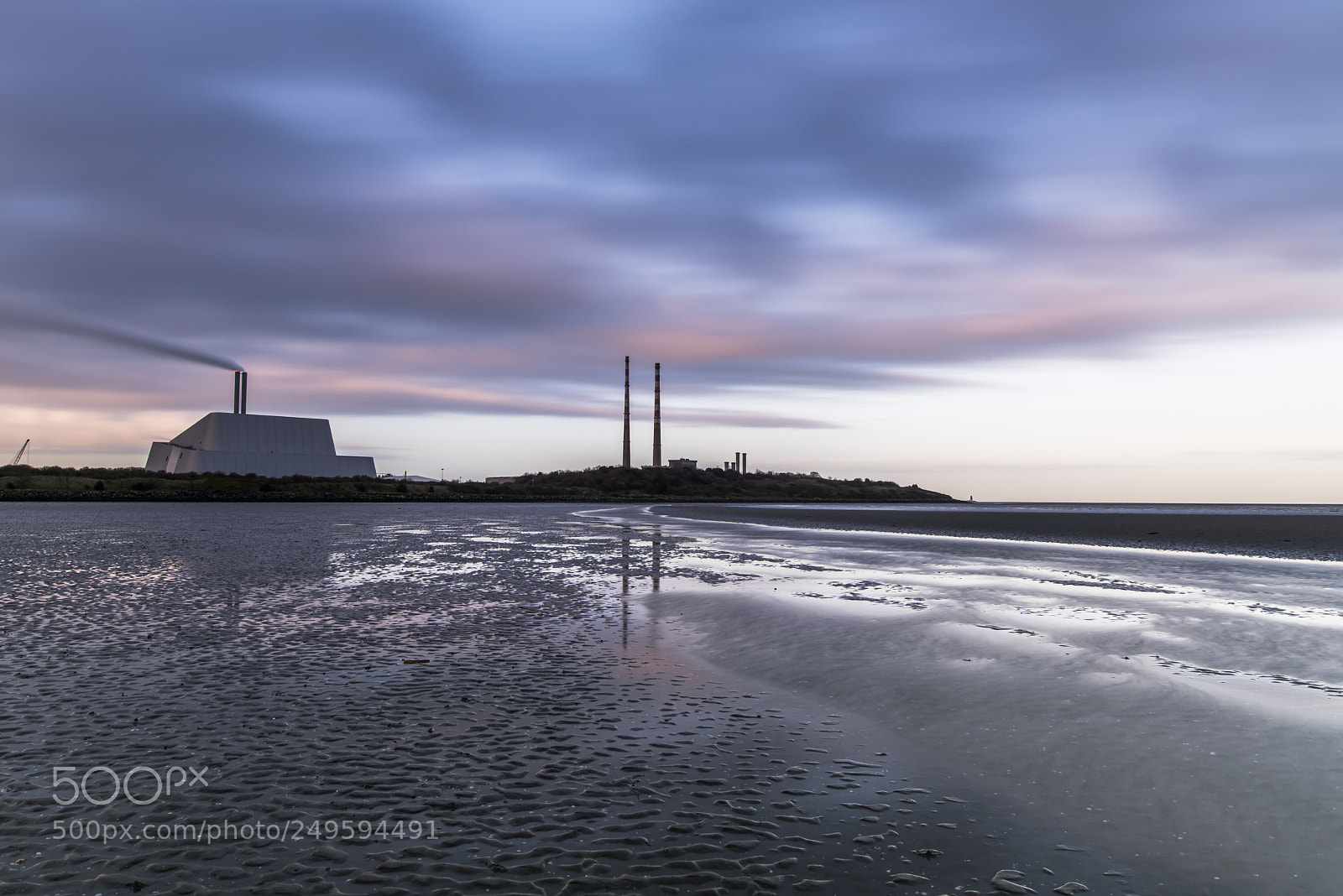 Nikon D810 sample photo. Sandymount strand at low photography
