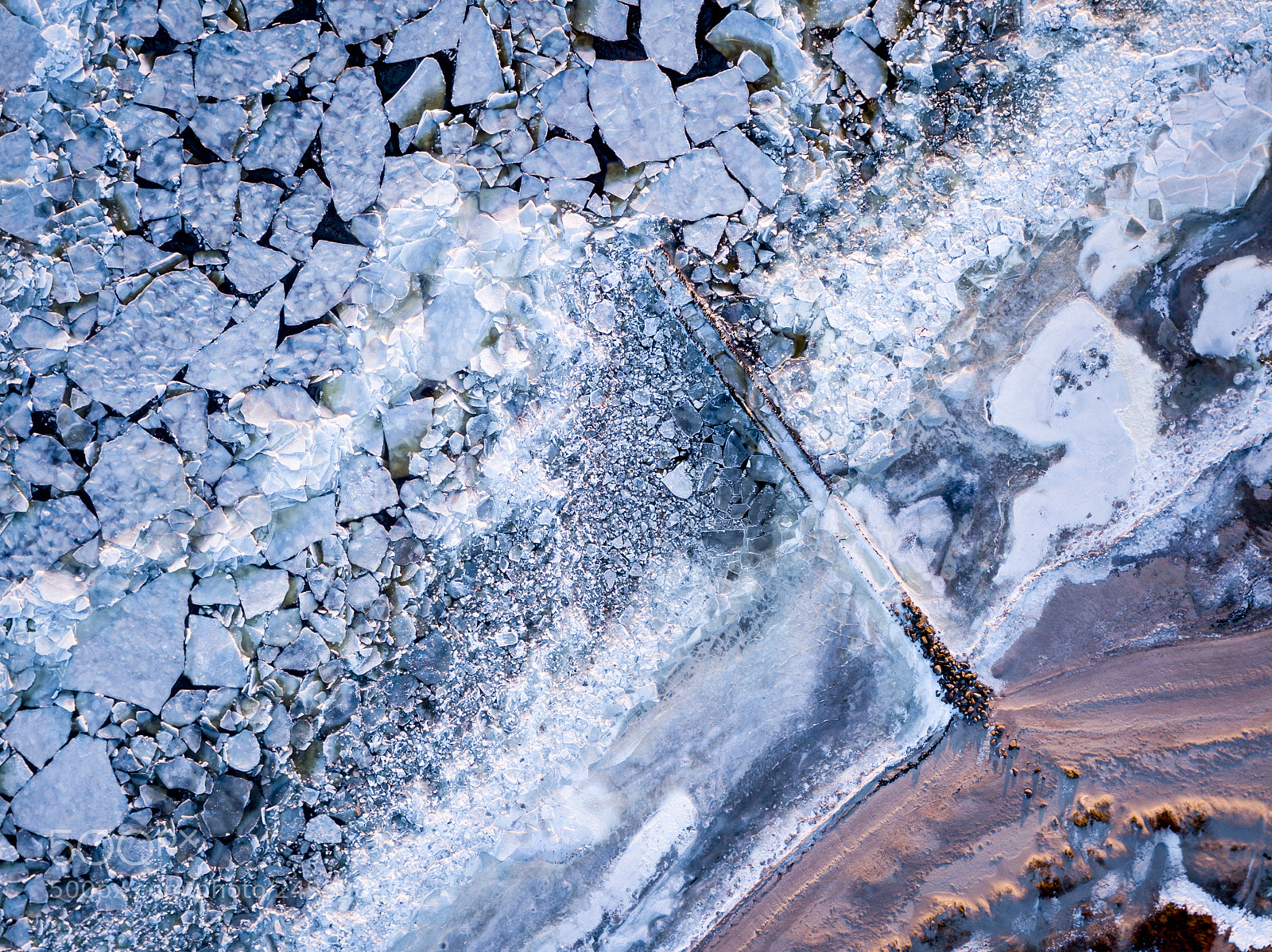 DJI FC220 sample photo. Winter morning photography