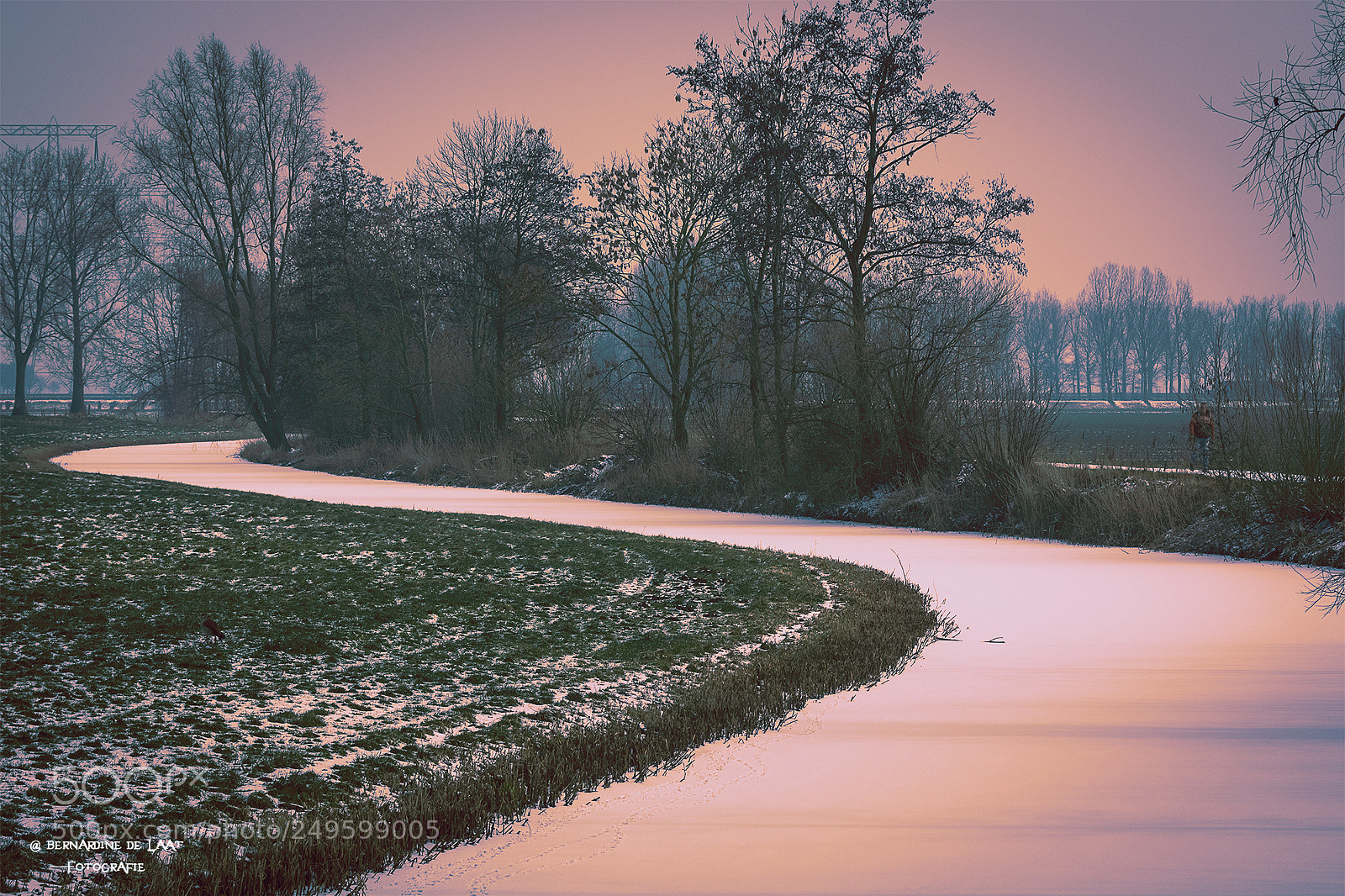 Nikon D7100 sample photo. Snow path photography