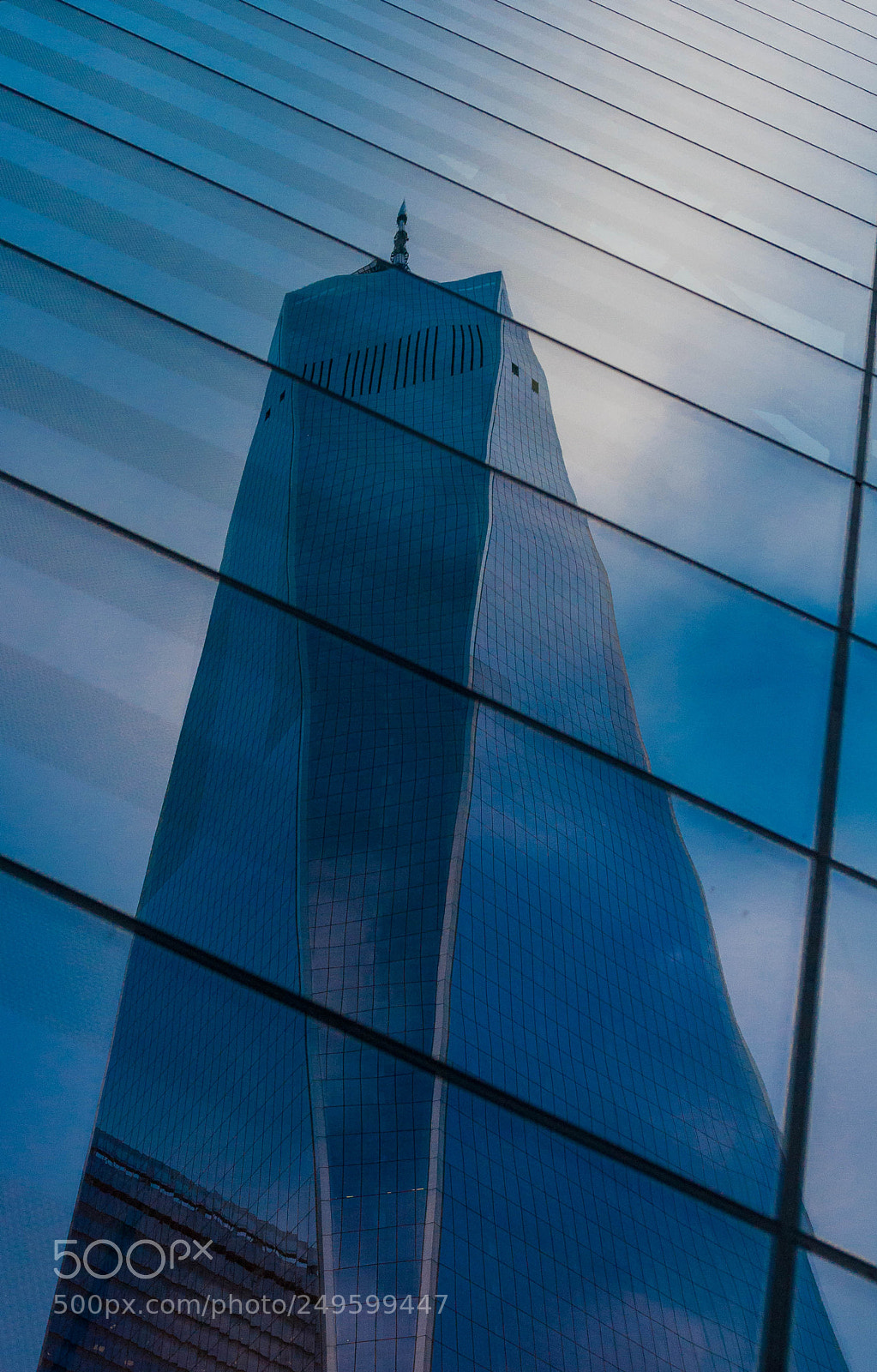Nikon D90 sample photo. Freedom tower reflection photography