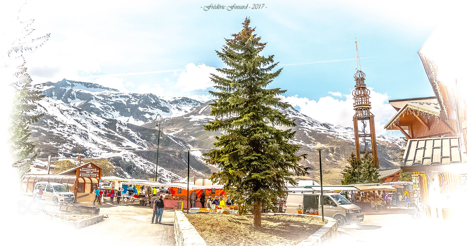 Canon EOS 70D sample photo. Marketplace tree photography