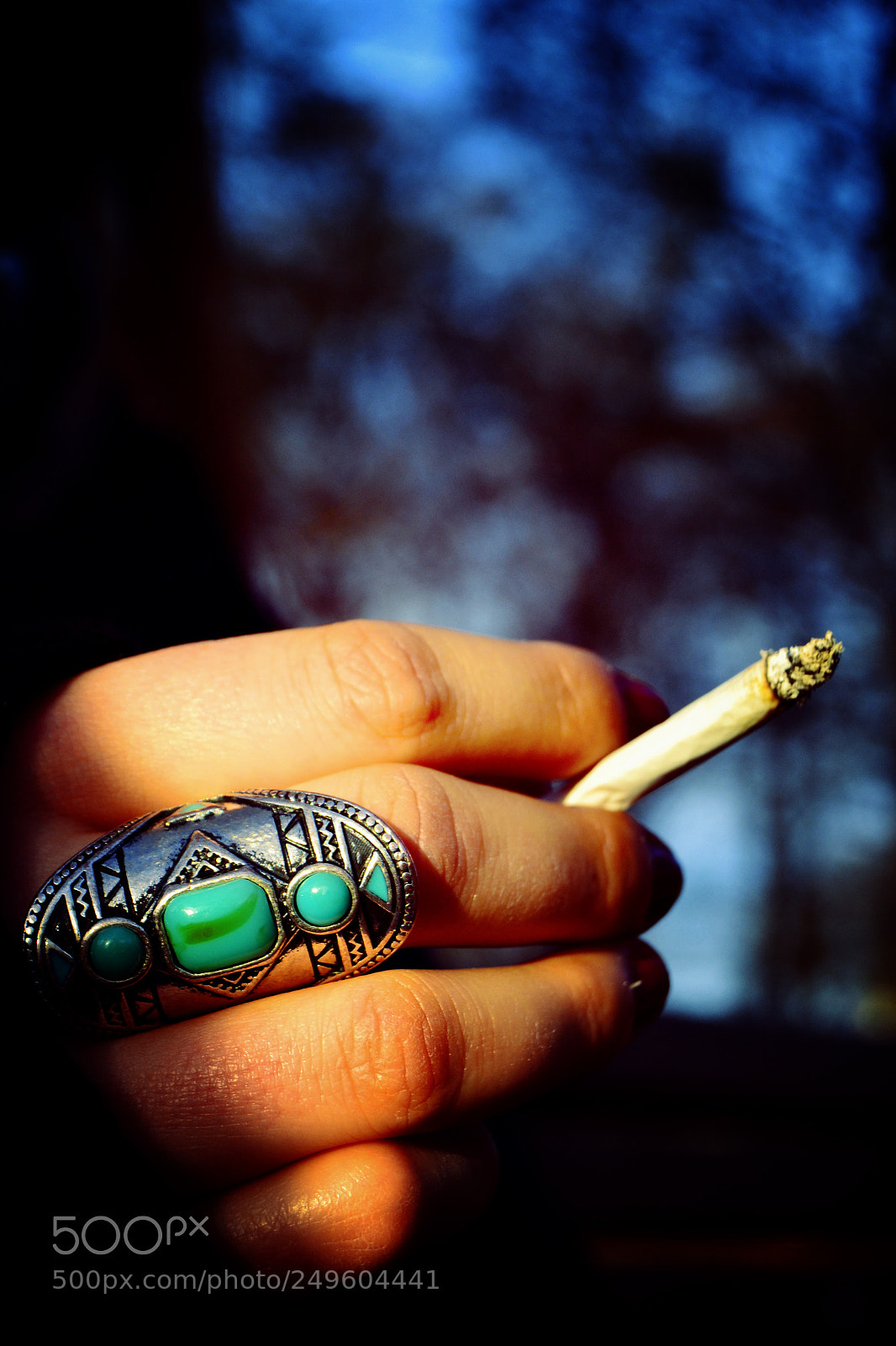 Nikon D3100 sample photo. Smoking photography