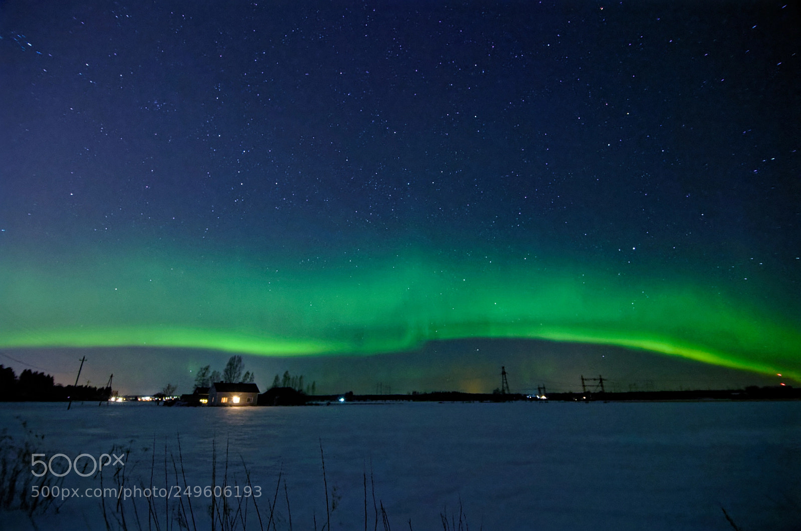 Sony a7R III sample photo. House under the auroras. photography