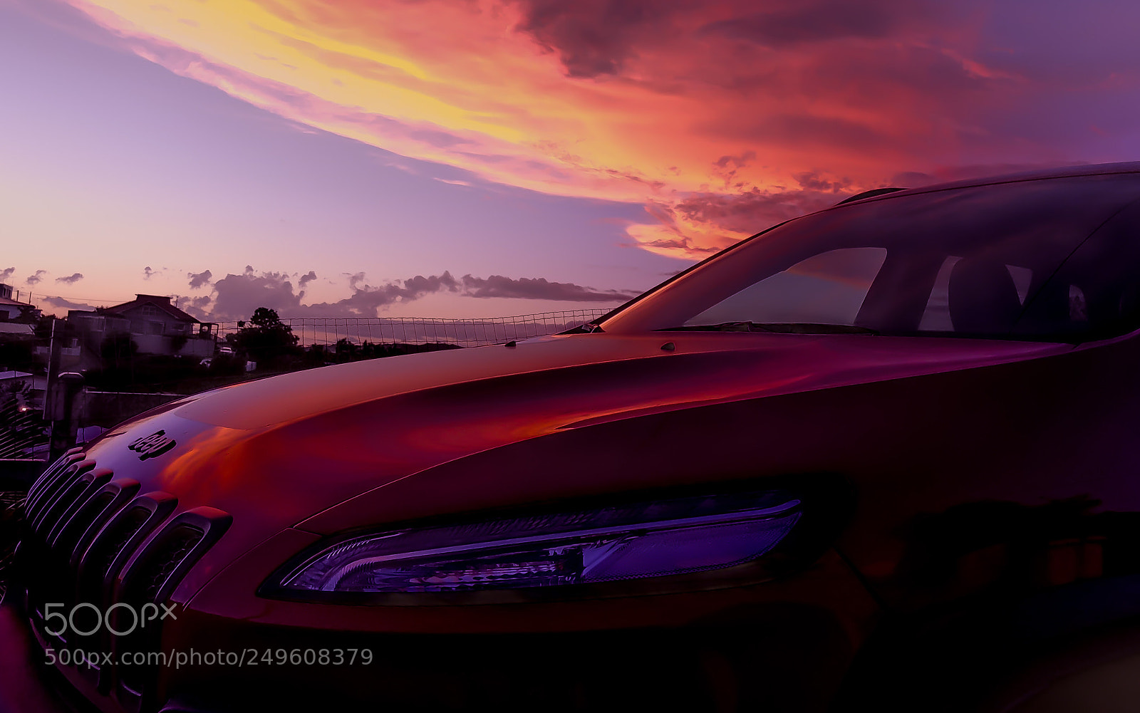 Apple iPhone X sample photo. Abstract sky jeep photography