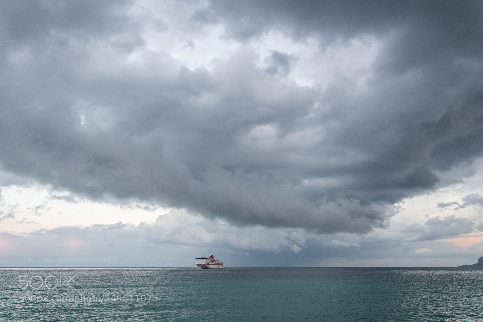 Nikon D7500 sample photo. Clouds and a ship photography